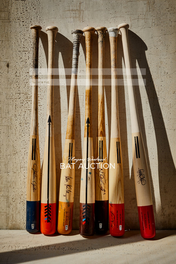 Player's Weekend Artist Series Bat Auction for Causes.