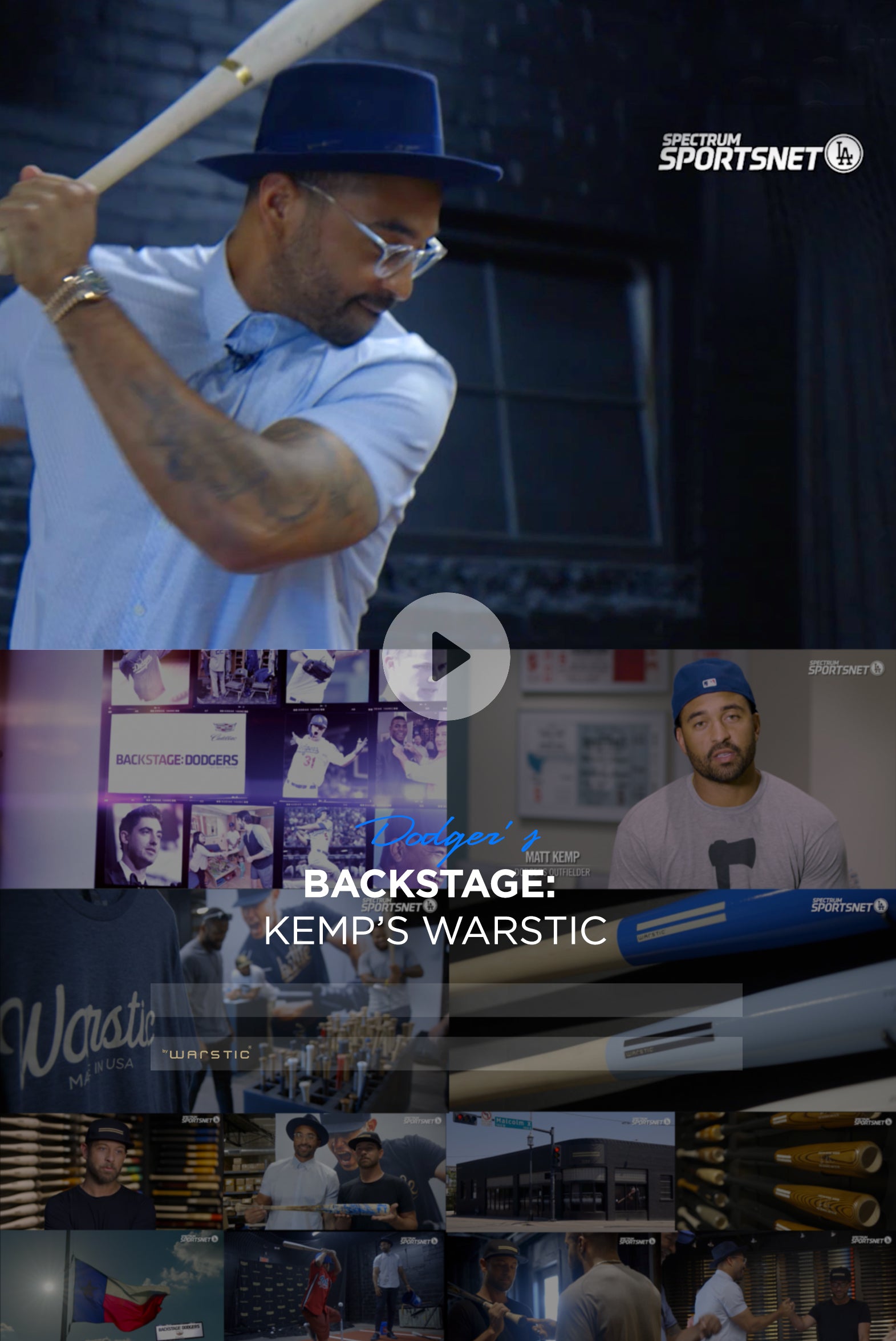 SPORTSNET LA BACKSTAGE DODGERS : Matt Kemp's Warstic