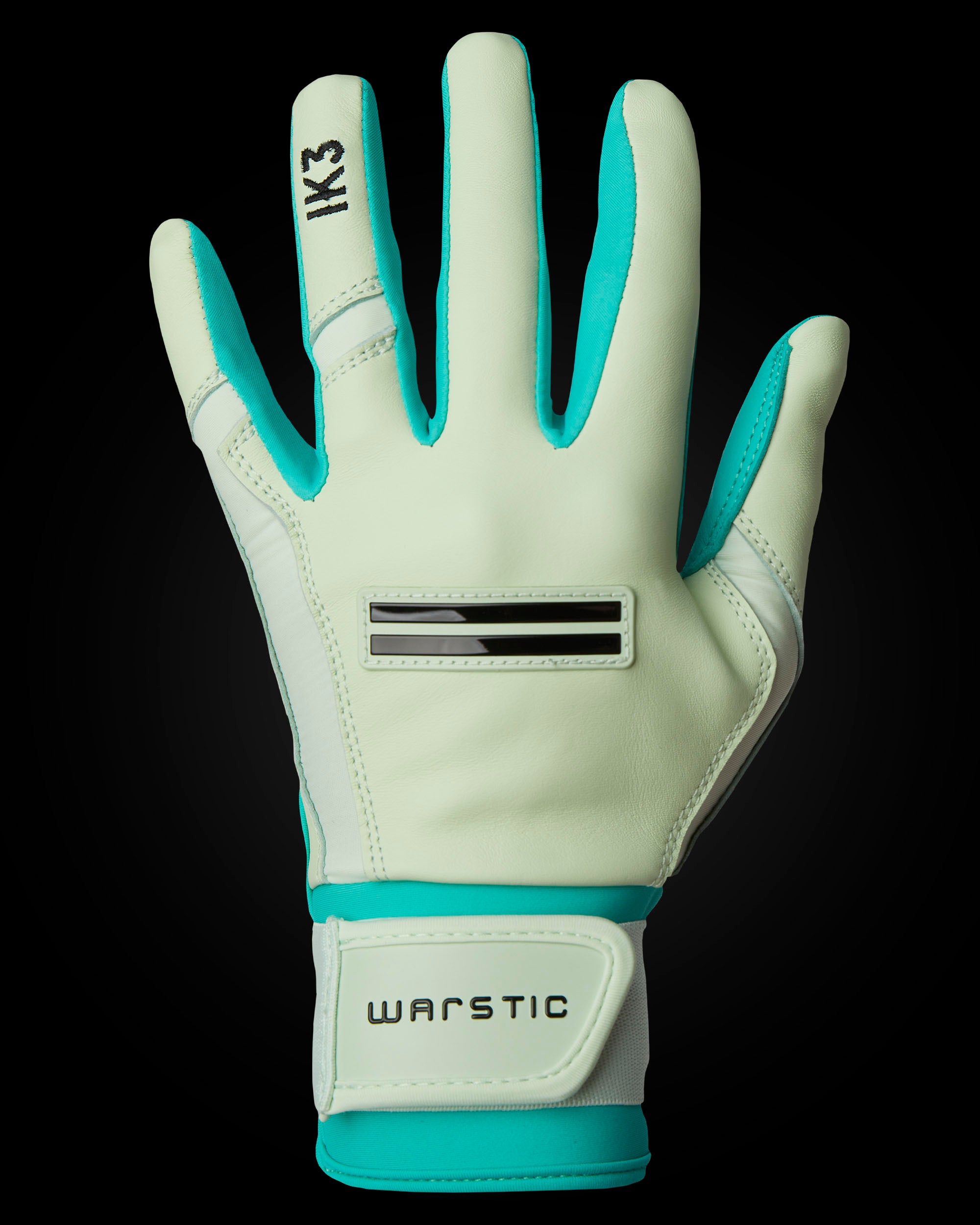 handschuhe mint IK3 PRO CABRETTA LONG CUFF BATTING GLOVES "MINT CHIP"