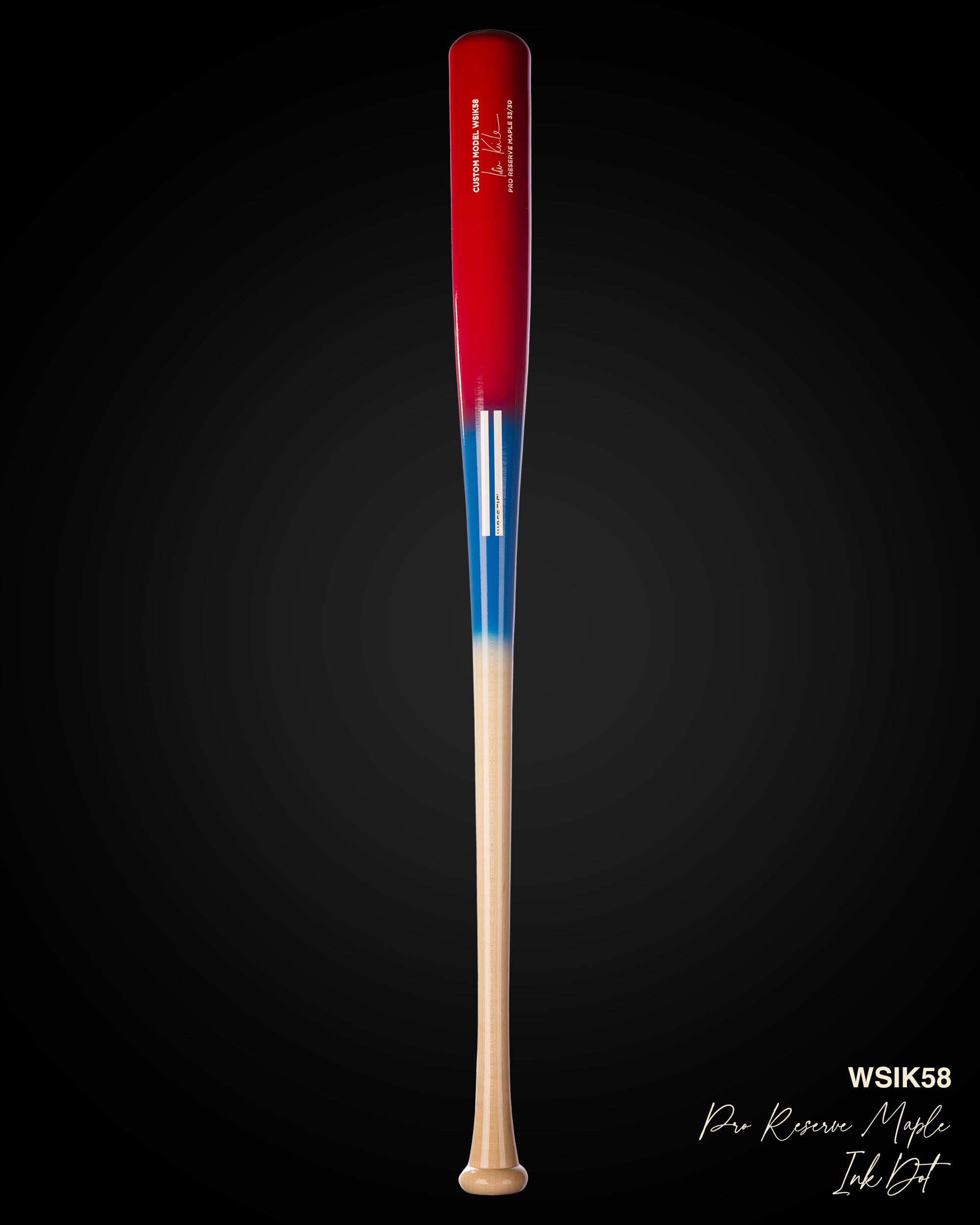 WSIK58 IAN KINSLER USA PRO SIGNATURE MAPLE WOOD BAT