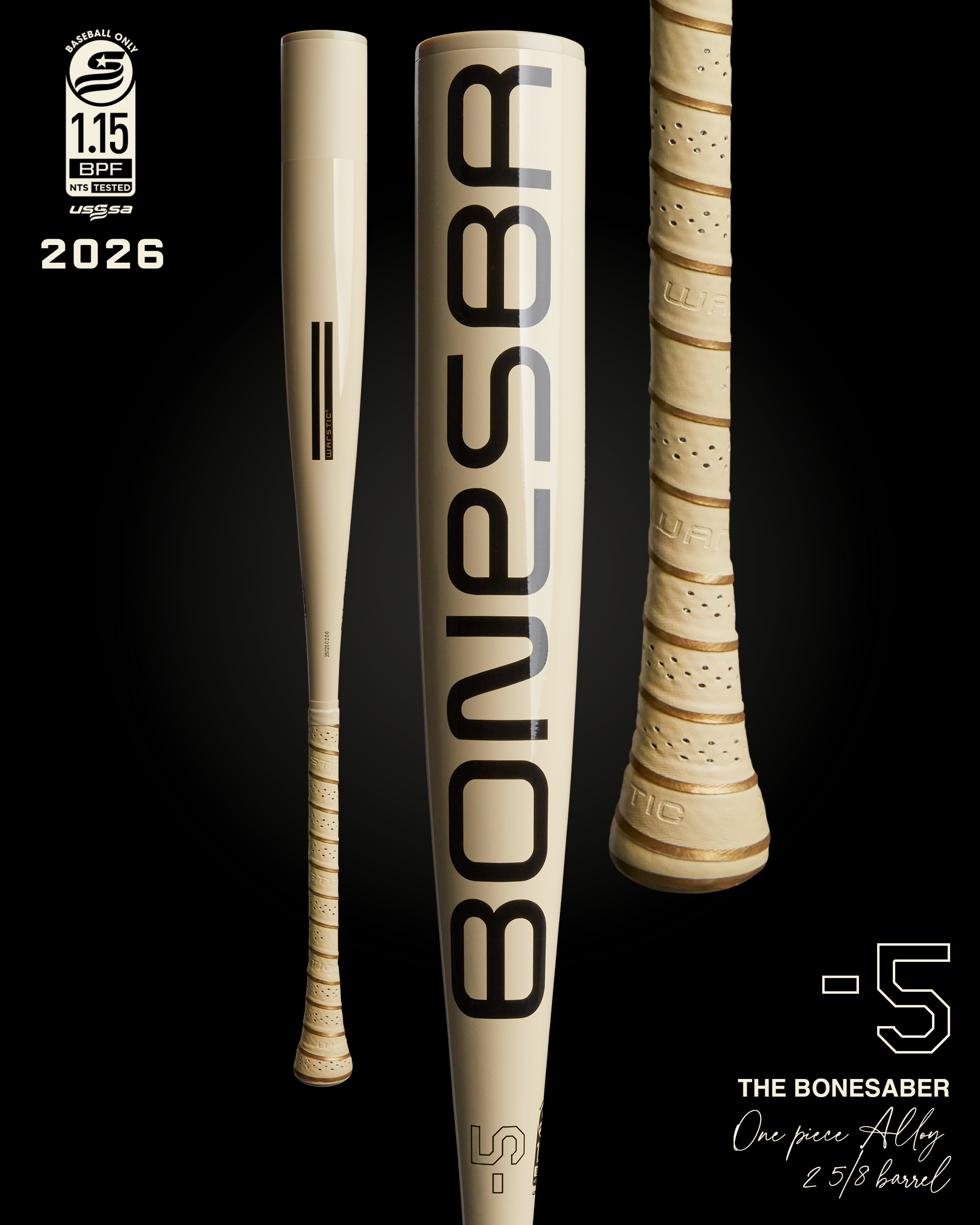 2026 BONESABER USSSA METAL BASEBALL BAT -5