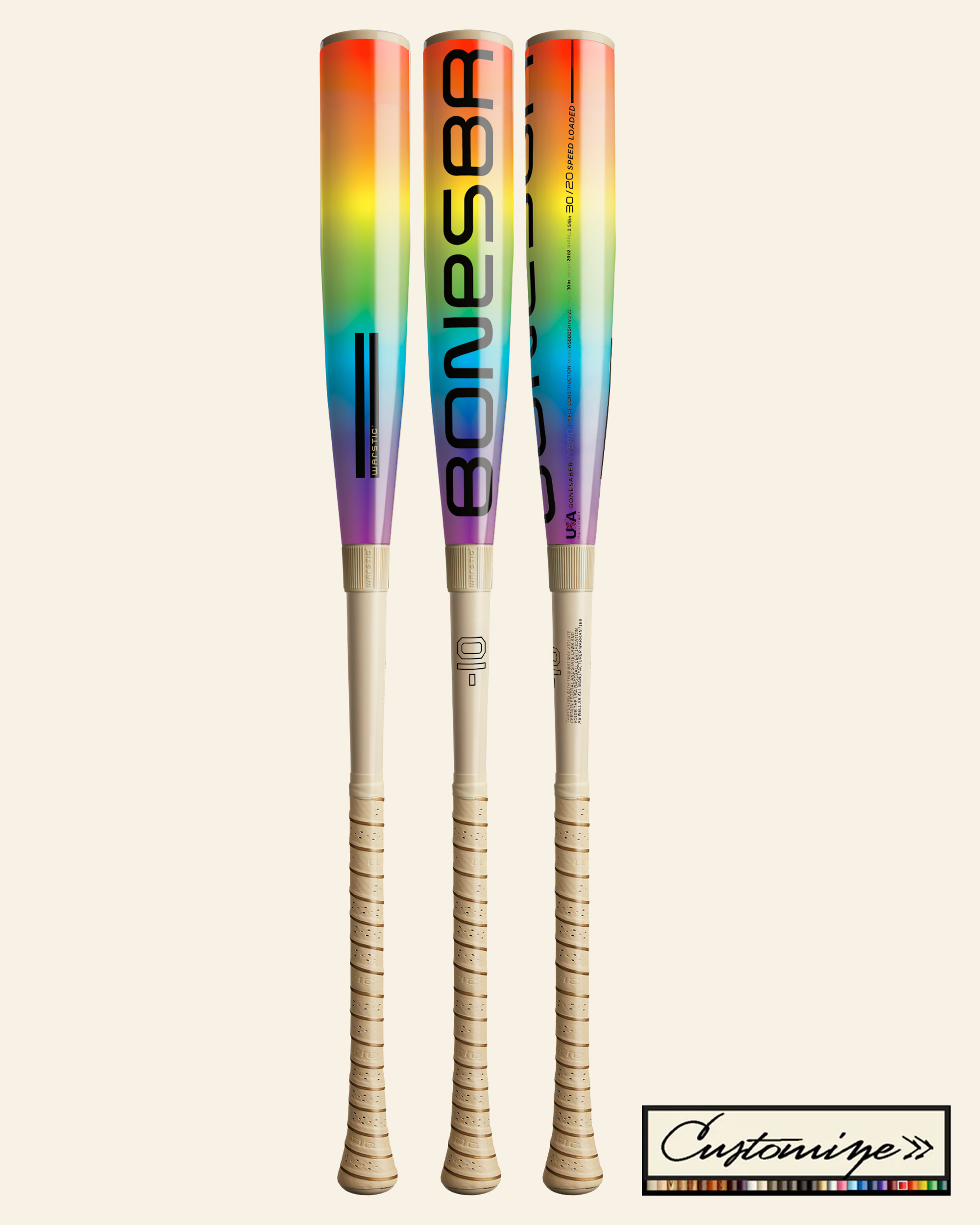 2026 CUSTOM BONESABER HYBRID USA METAL BASEBALL BAT