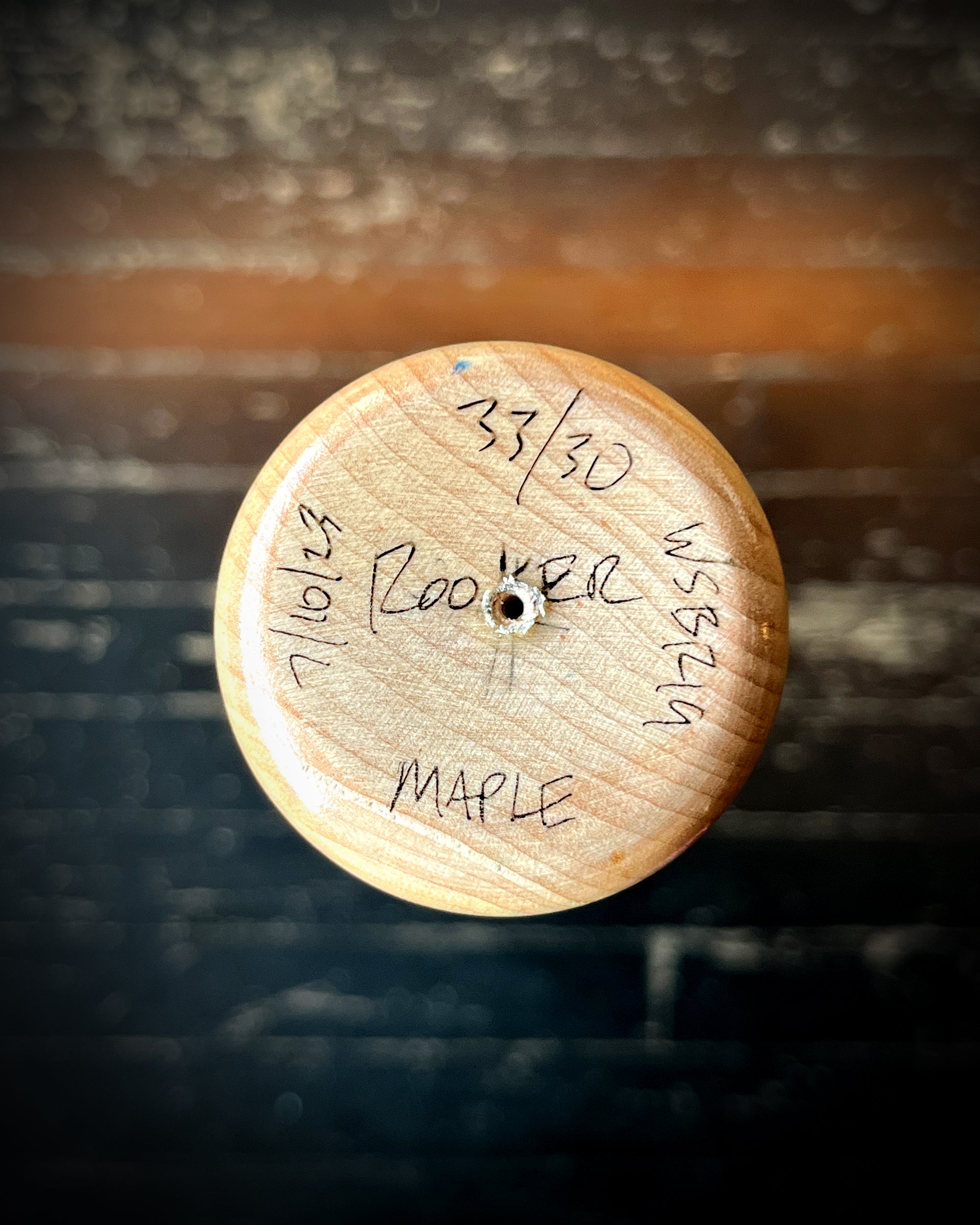 LTD ED WSBR19 PRO SIGNATURE WOOD BAT #4 (BRENT ROOKER MODEL)