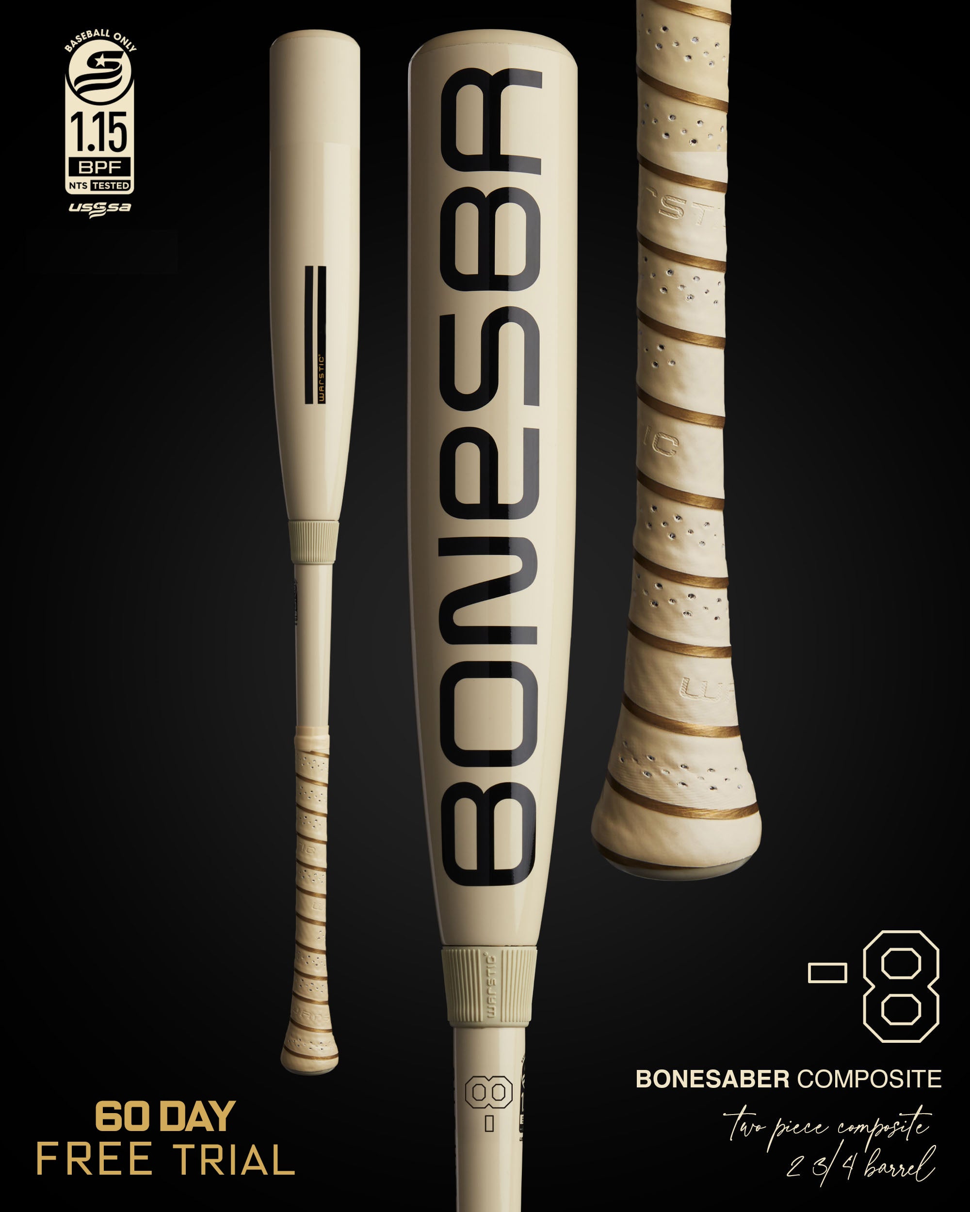 BONESABER™ COMPOSITE USSSA BASEBALL BAT -8