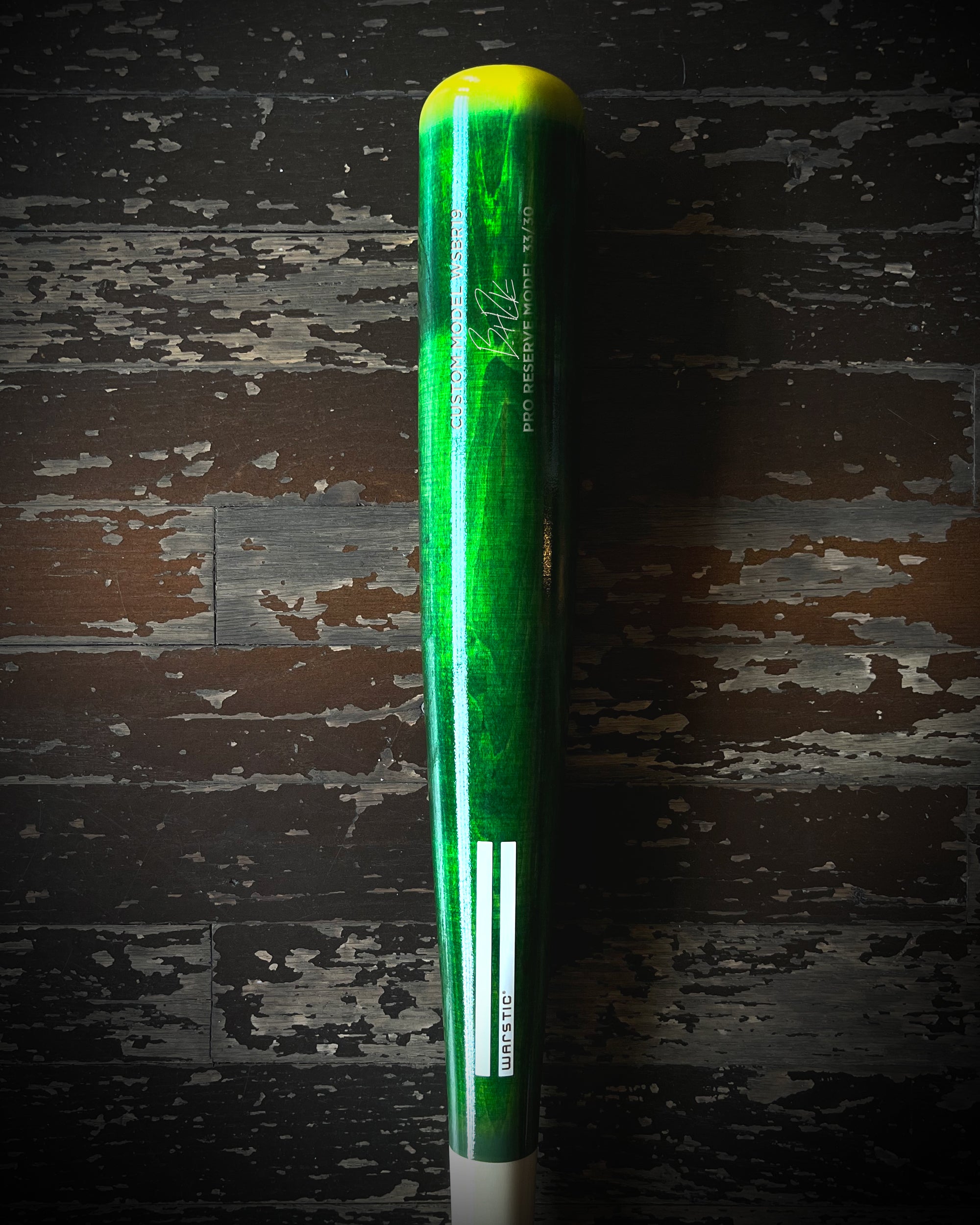 LTD ED WSBR19 PRO SIGNATURE WOOD BAT #7 (BRENT ROOKER MODEL)