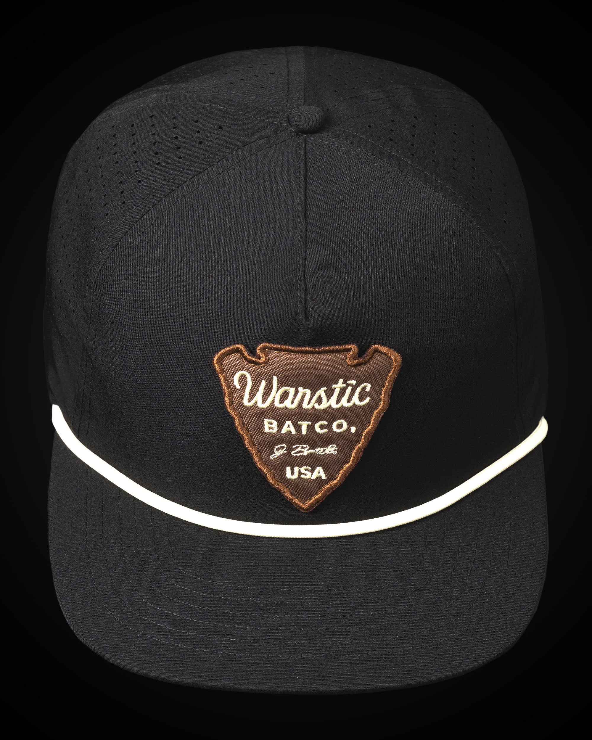 WARSTIC ARROWHEAD ROPE UNSTRUCTURED SNAPBACK (BLACK)
