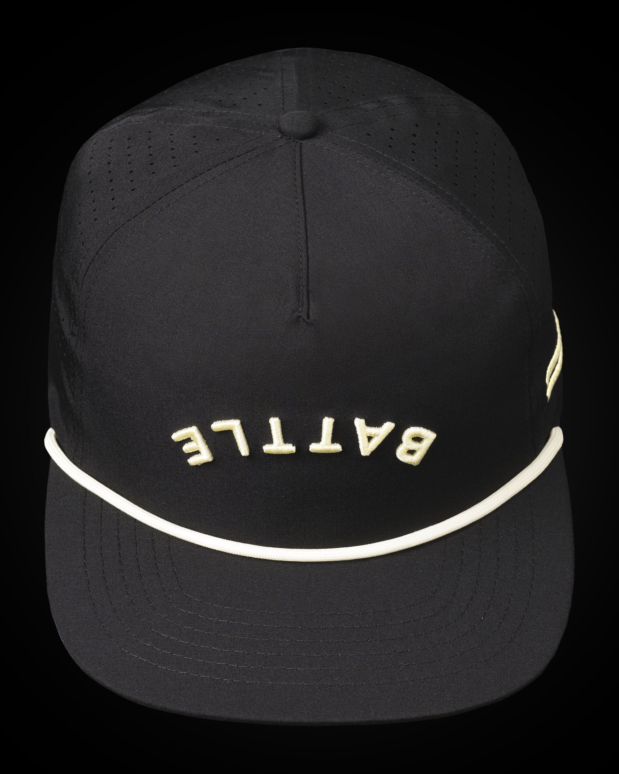 BATTLE 180 ROPE UNSTRUCTURED SNAPBACK (BLACK)
