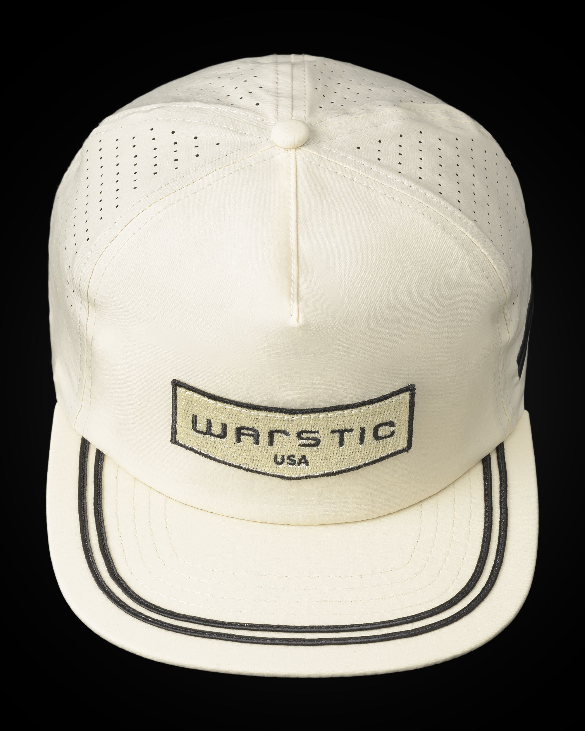 WARSTIC CHEVRON PATCH UNSTRUCTURED SNAPBACK (BONE)