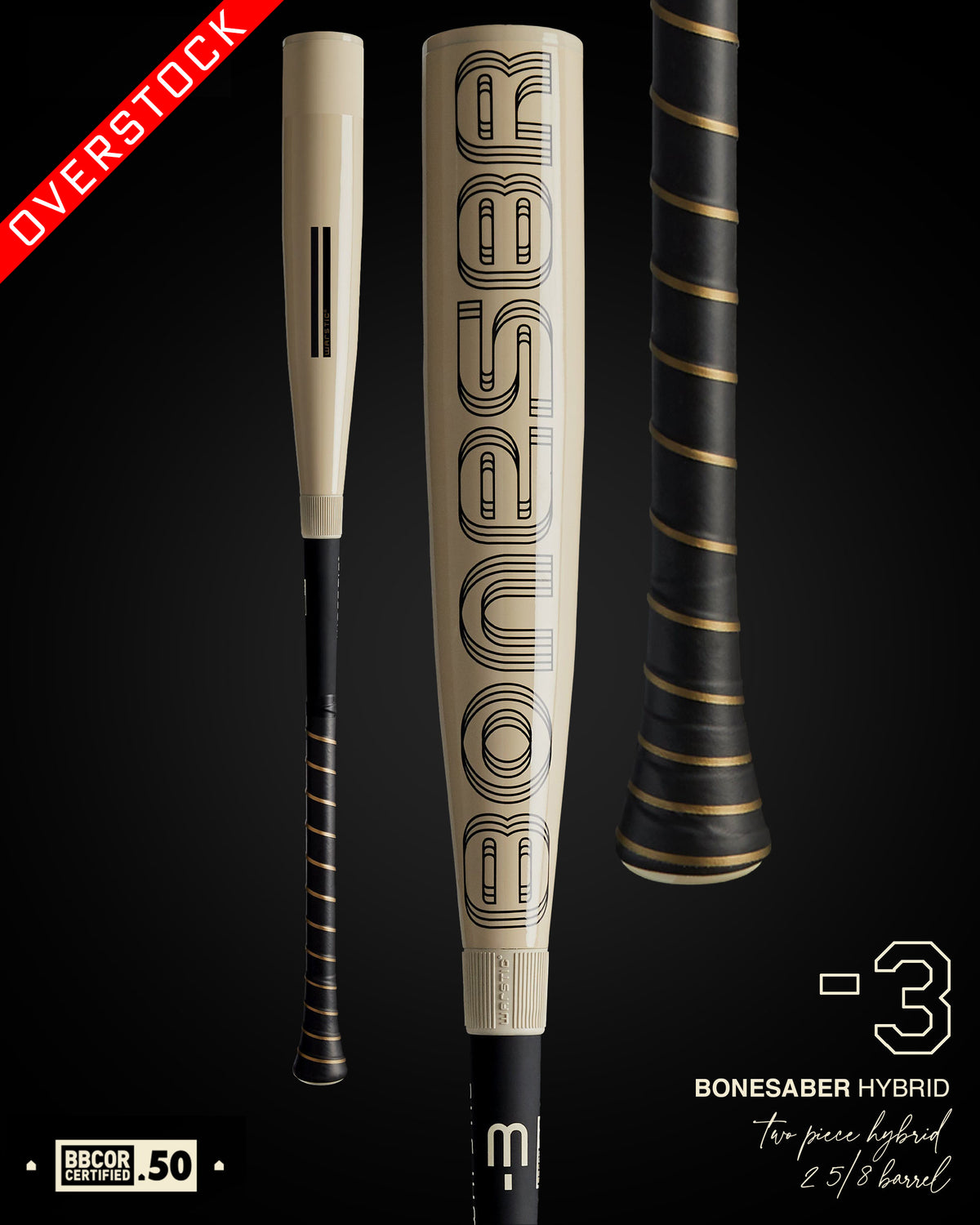 2024 BONESABER HYBRID BBCOR METAL BASEBALL BAT