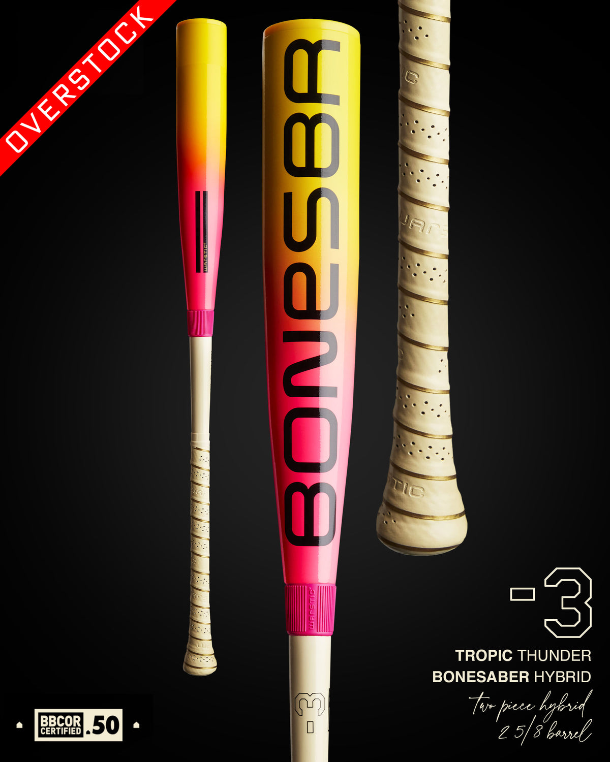 BONESABER™ HYBRID BBCOR METAL BASEBALL BAT - "TROPIC THUNDER"