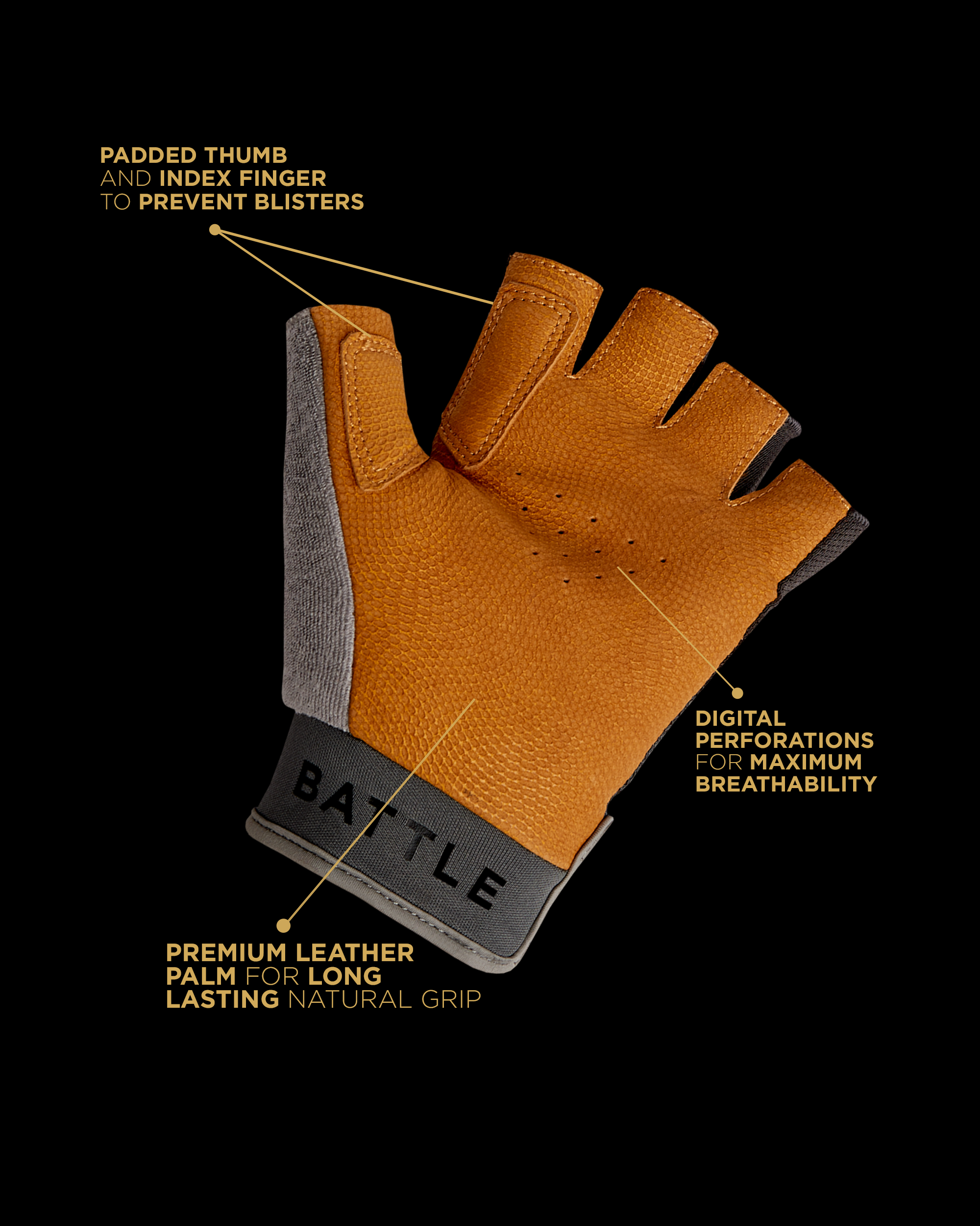 WARSTIC PICKLEBALL GLOVE (GRAY/BLACK)