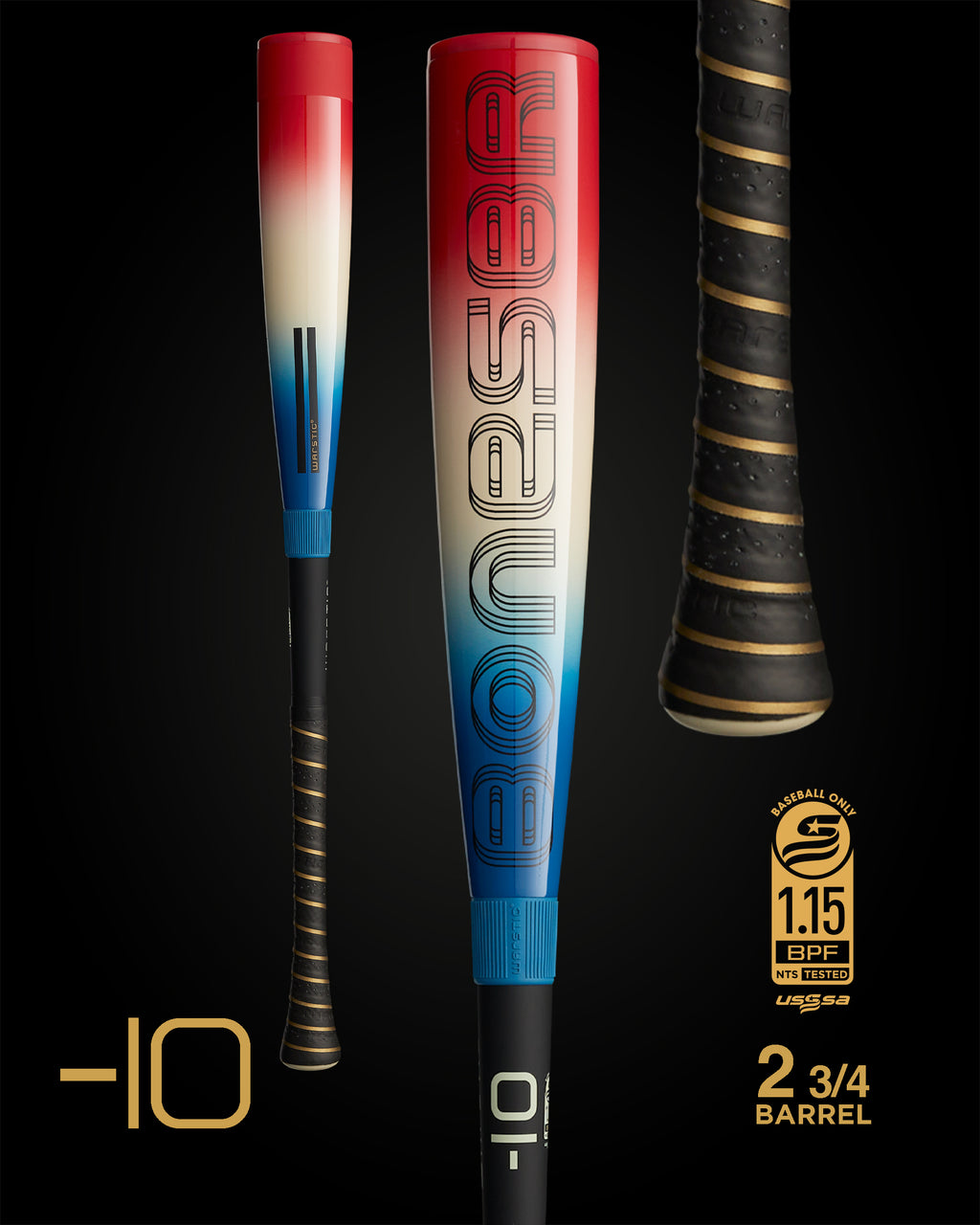 BONESABER HYBRID LONE STAR EDITION USSSA METAL BASEBALL BAT Warstic