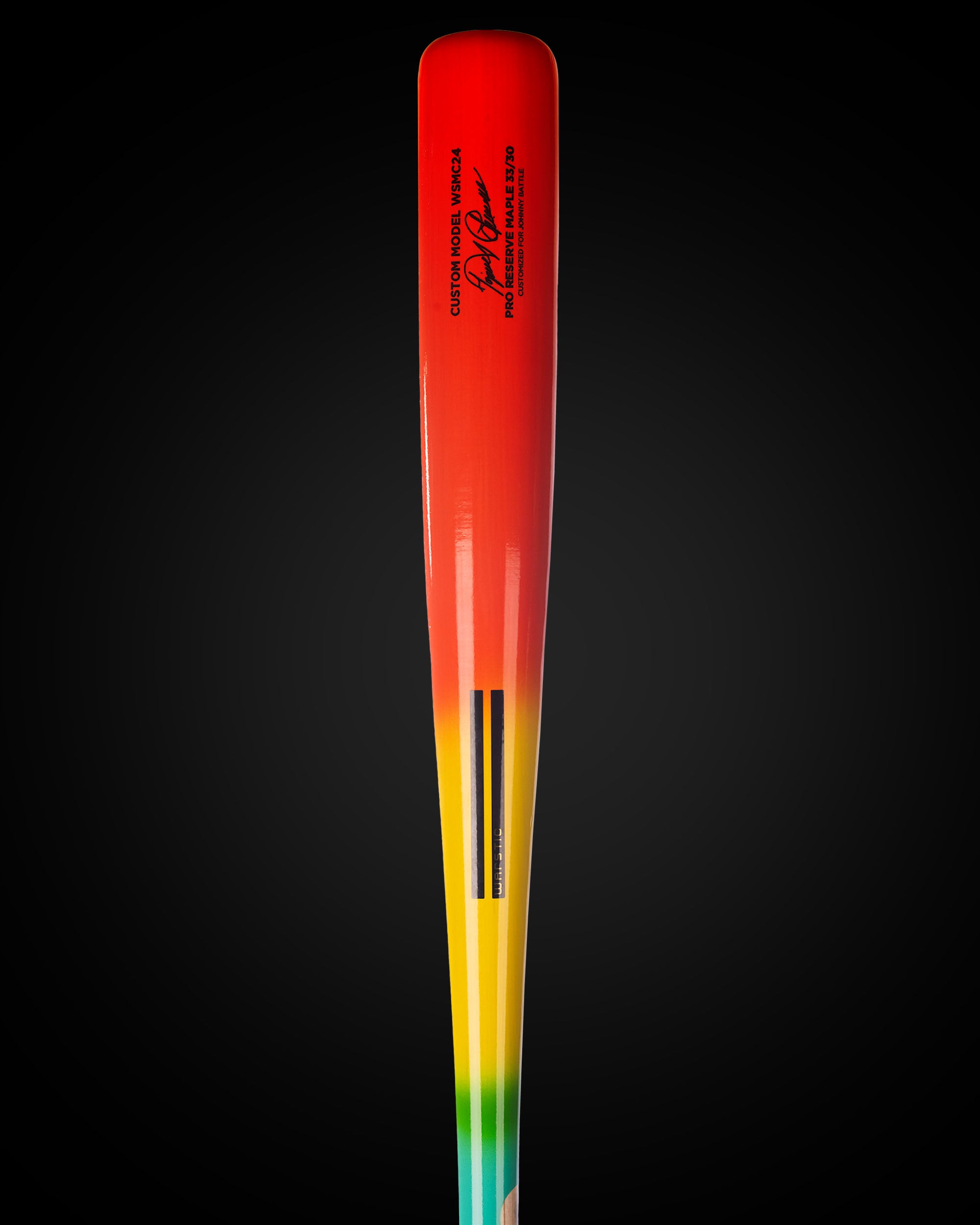 WSMC24 MIGGY TROPIC THUNDER PRO SIGNATURE MAPLE WOOD BAT