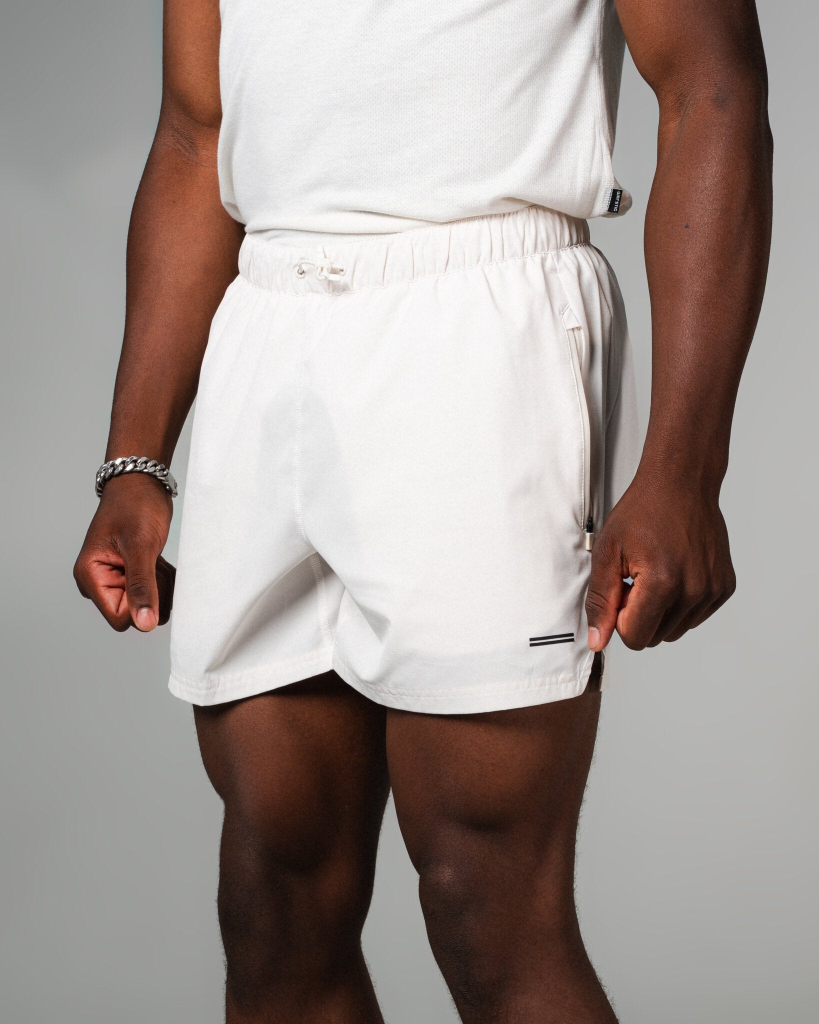 THNDHRT COLLECTION TRAINING APPAREL - PERFORMANCE SHORTS (BONE)