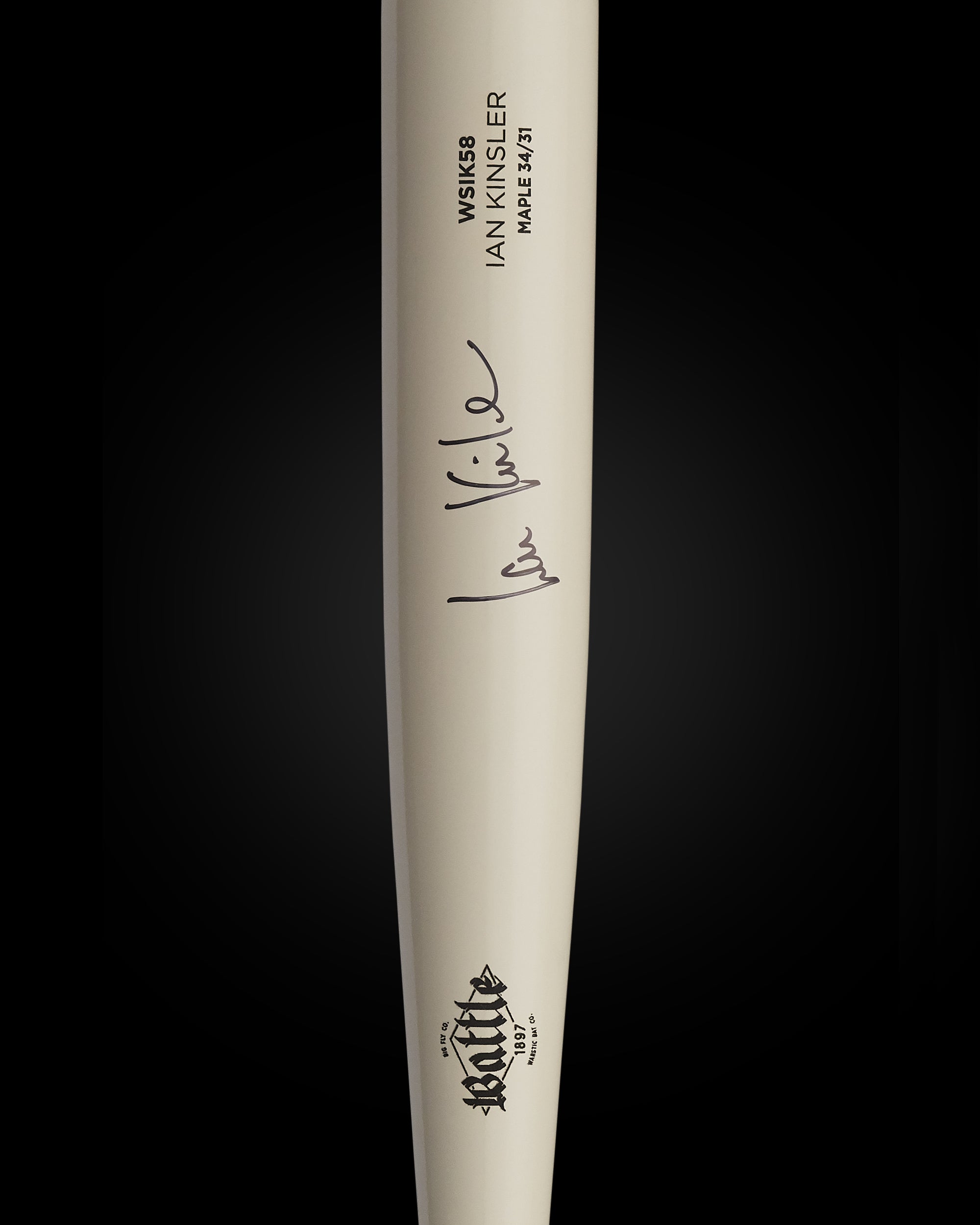 BIG FLY x WARSTIC IAN KINSLER AUTOGRAPHED BAT, SHIRT & POSTER SET