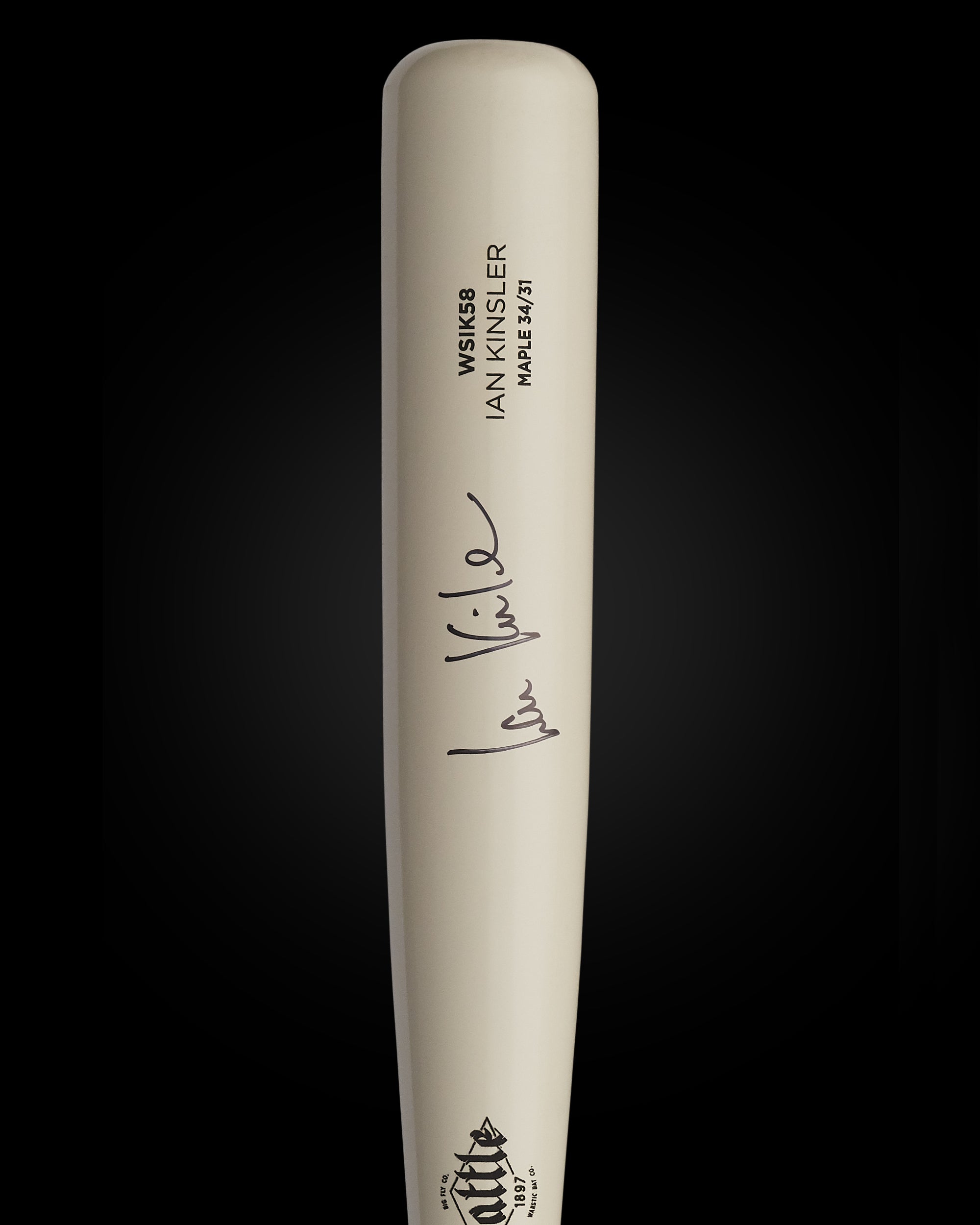 BIG FLY x WARSTIC IAN KINSLER AUTOGRAPHED BAT, SHIRT & POSTER SET