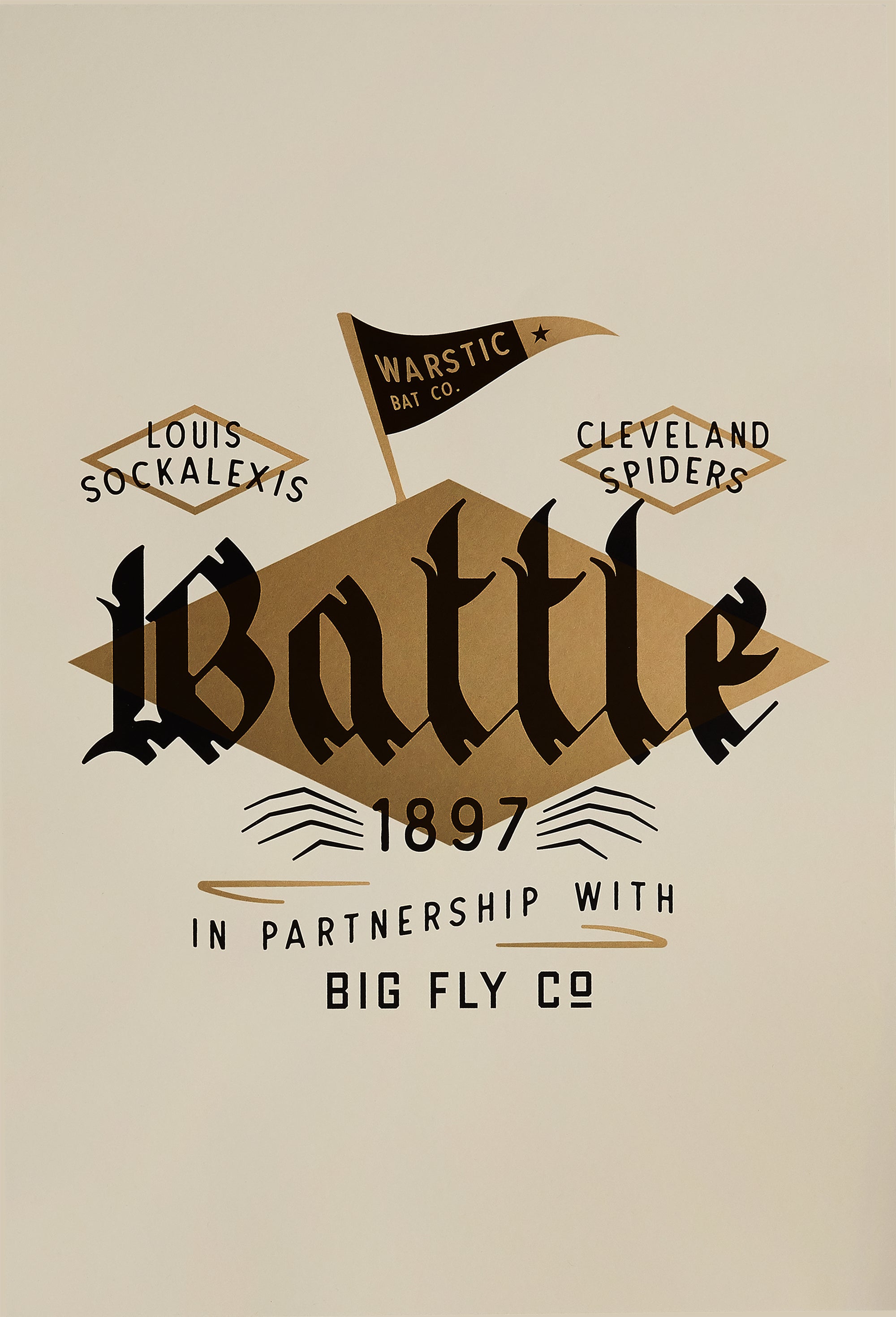 BIG FLY x WARSTIC IAN KINSLER AUTOGRAPHED BAT, SHIRT & POSTER SET