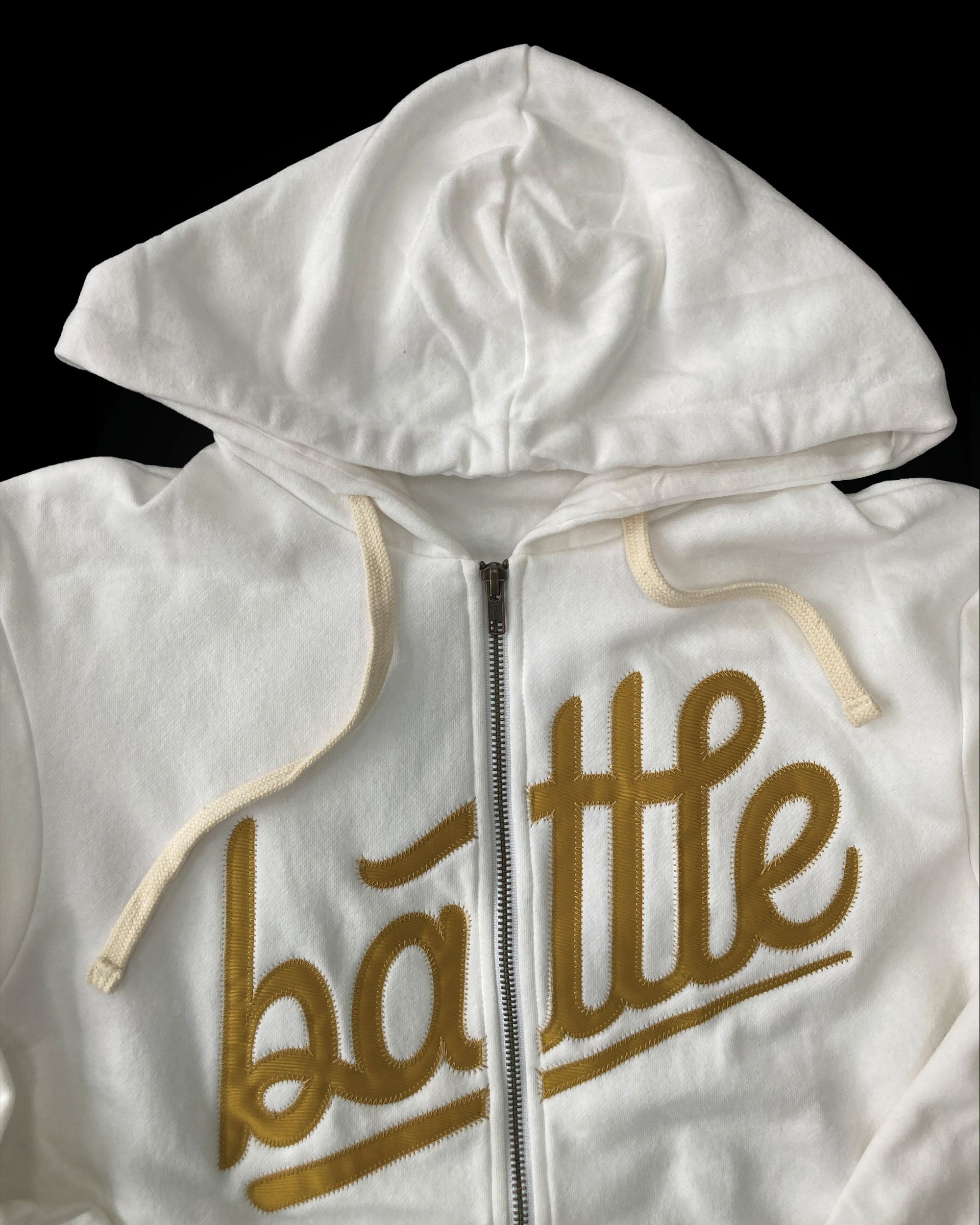 OFFICIAL WARSTIC ZIP UP HOODIE (BATTLE) - WHITE