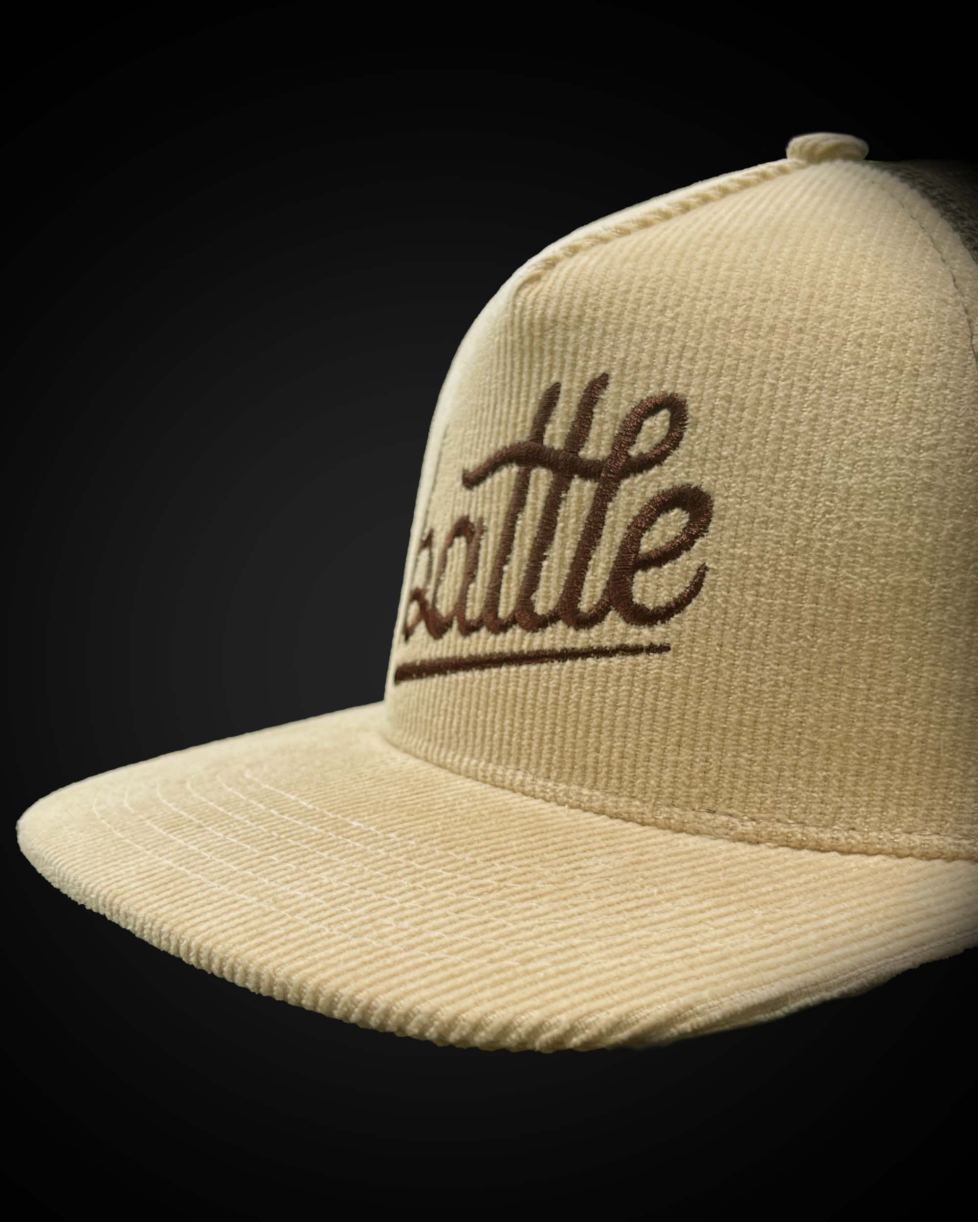 CORDUROY TRUCKER SNAPBACK KHAKI/TOBACCO (BATTLE)