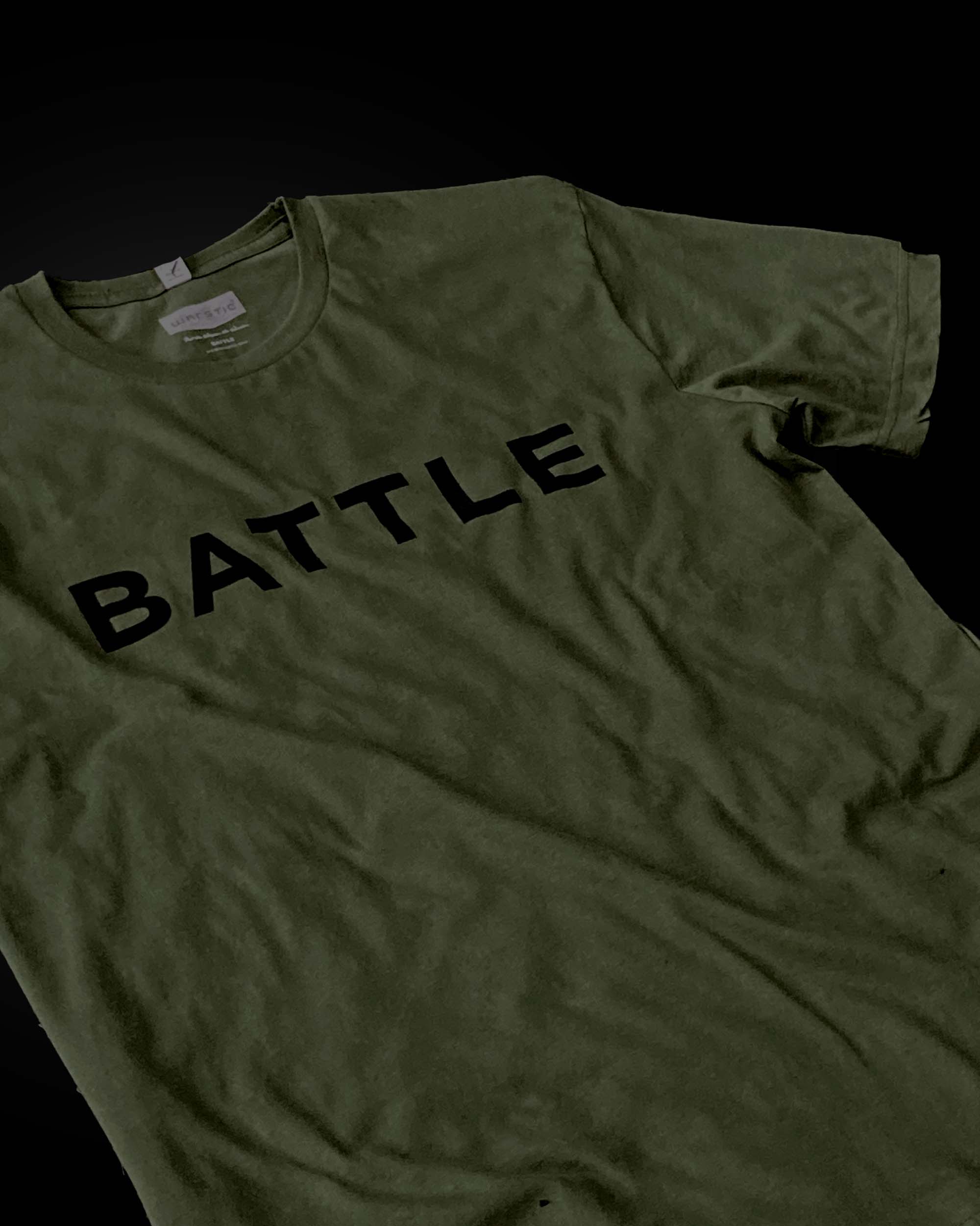 BATTLE TEE (MILITARY GREEN)