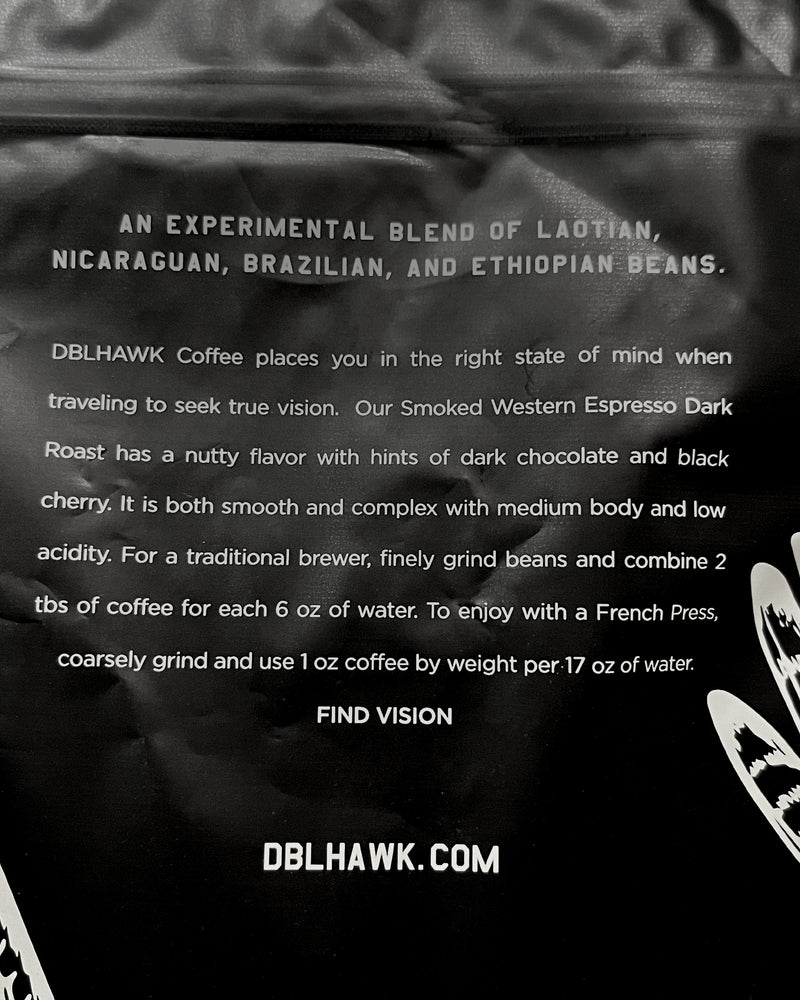 DBLHAWK Western Smoked Espresso - Whole Bean Coffee
