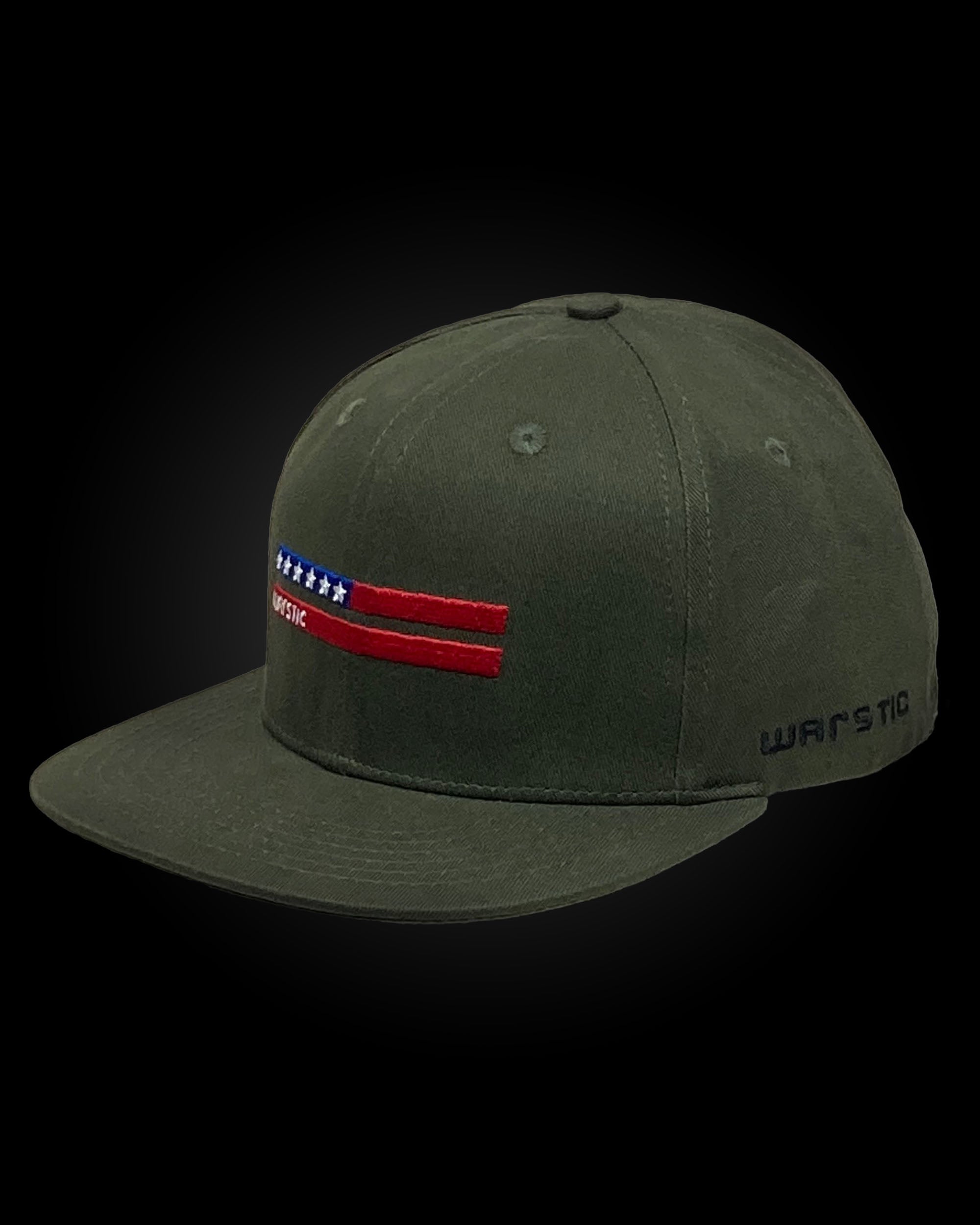 WARSTRIPE FITTED STRETCH - ARMY GREEN/USA