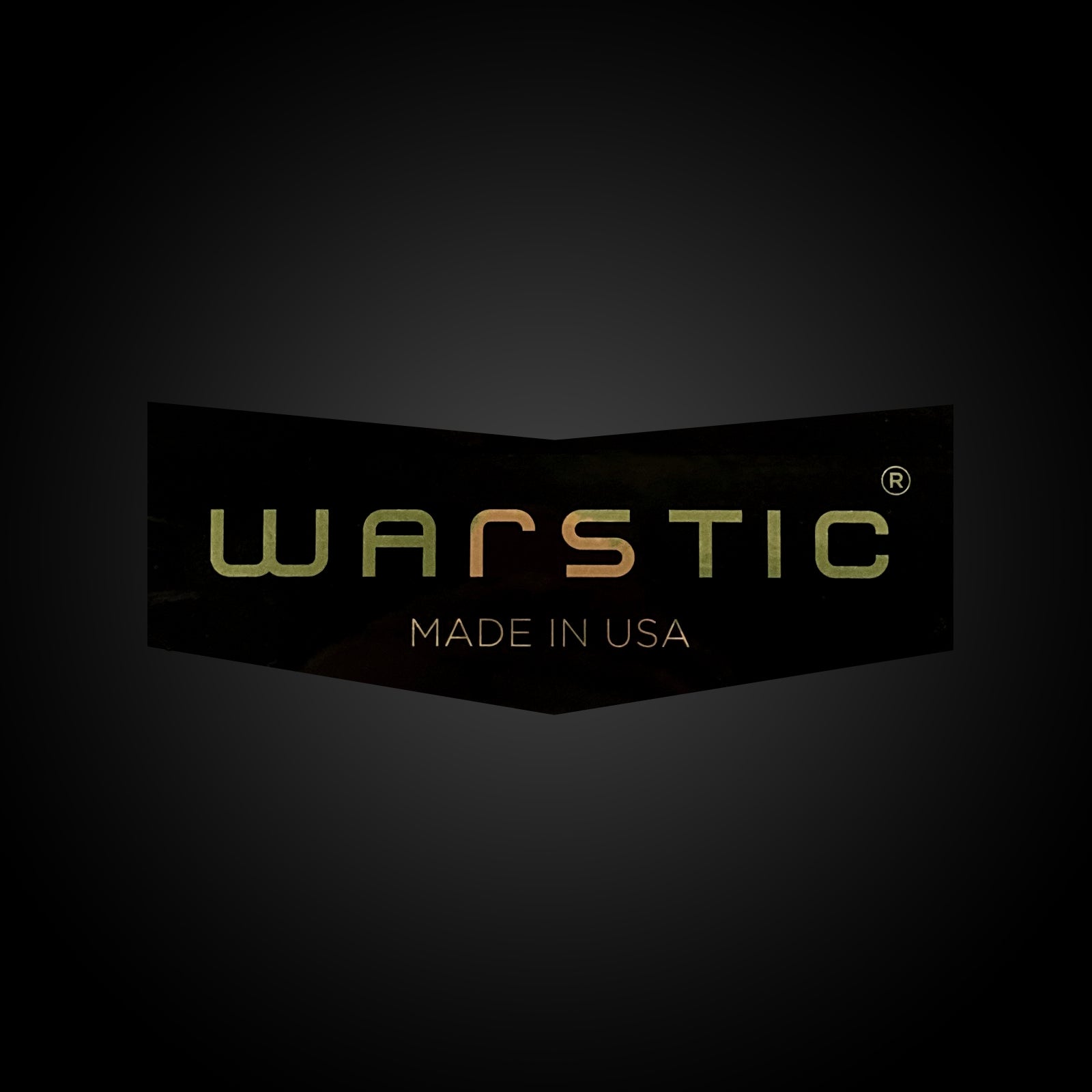 CHEVRON (BLACK/GOLD) STICKER