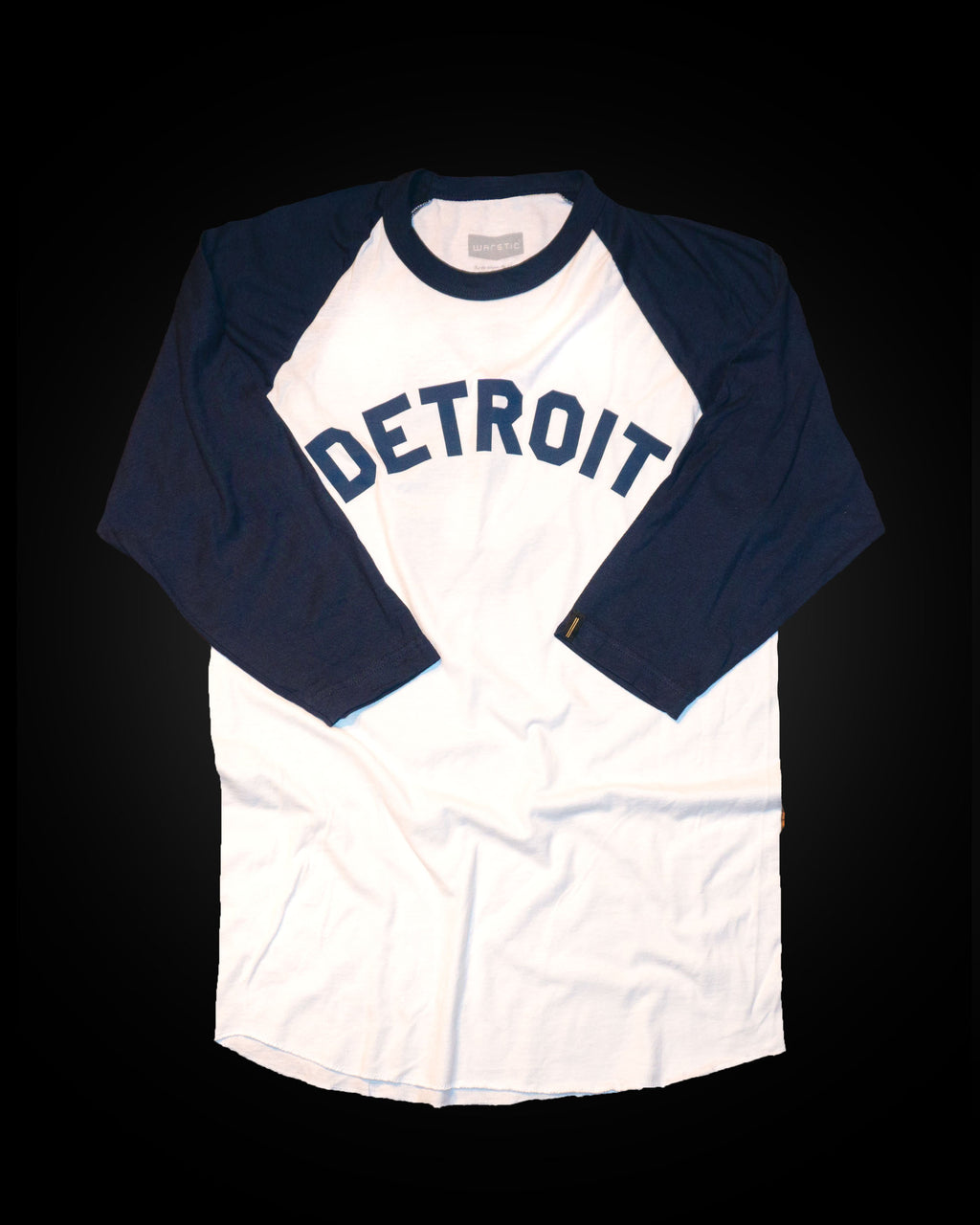 Youth White/Navy Detroit Tigers Heavy Hitter V-Neck T-Shirt
