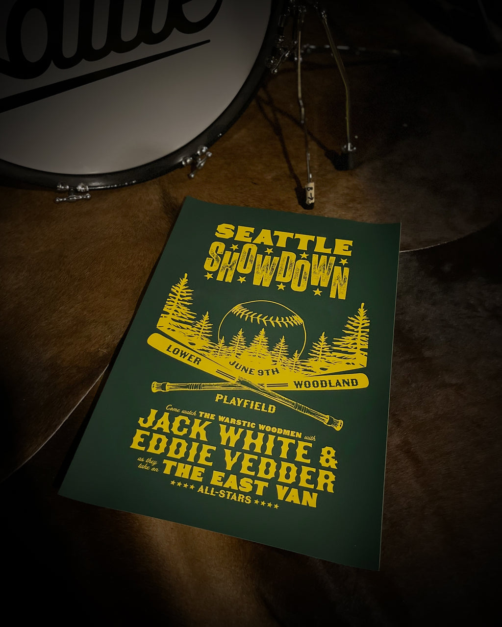 Eddie Vedder  Jack White Seattle Showdown Poster – Warstic