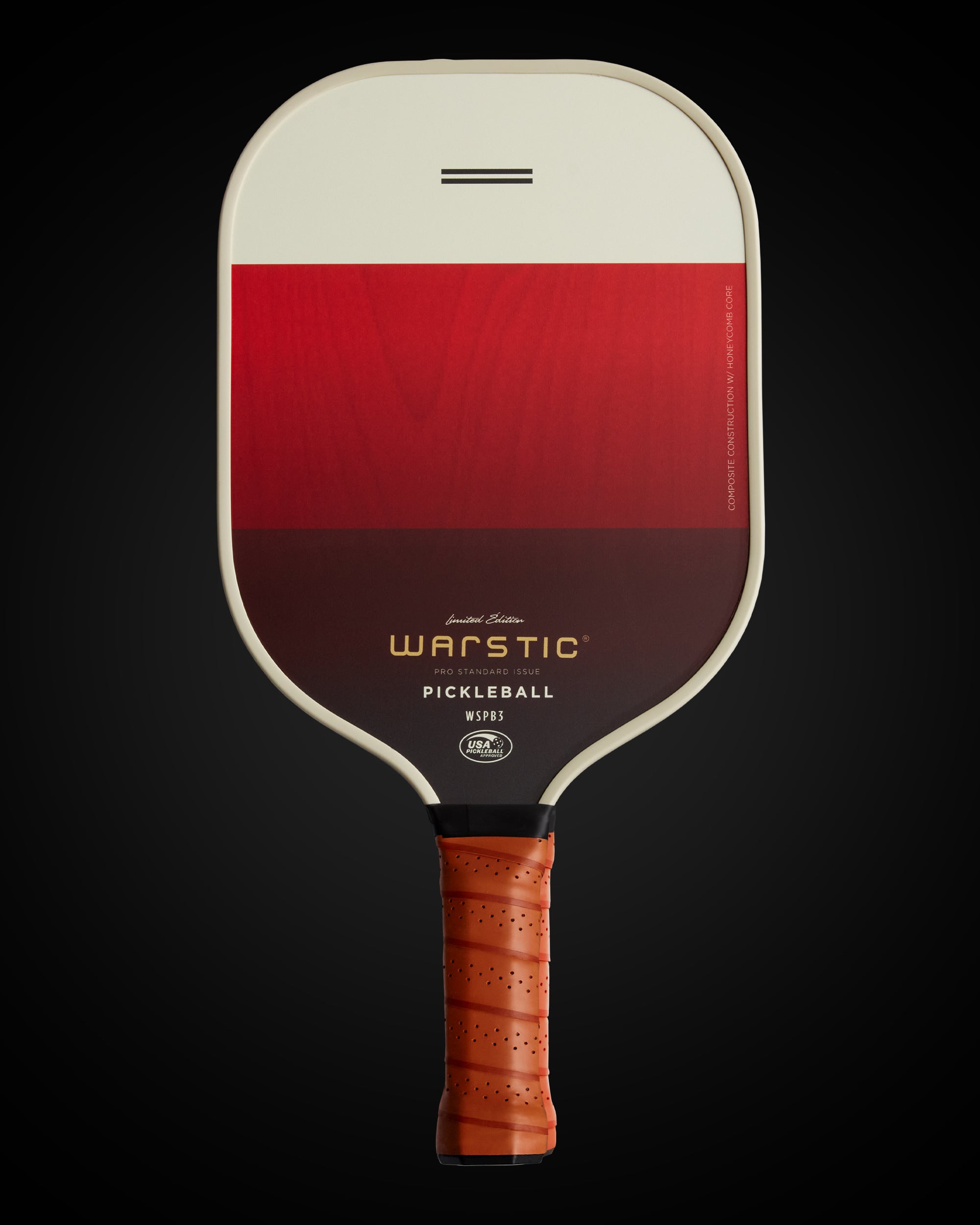 WSPB3 PRO STD ISSUE | STANDARD SHAPE | COMPOSITE SURFACE PICKLEBALL PADDLE - LTD ED SCARLET BATTLE