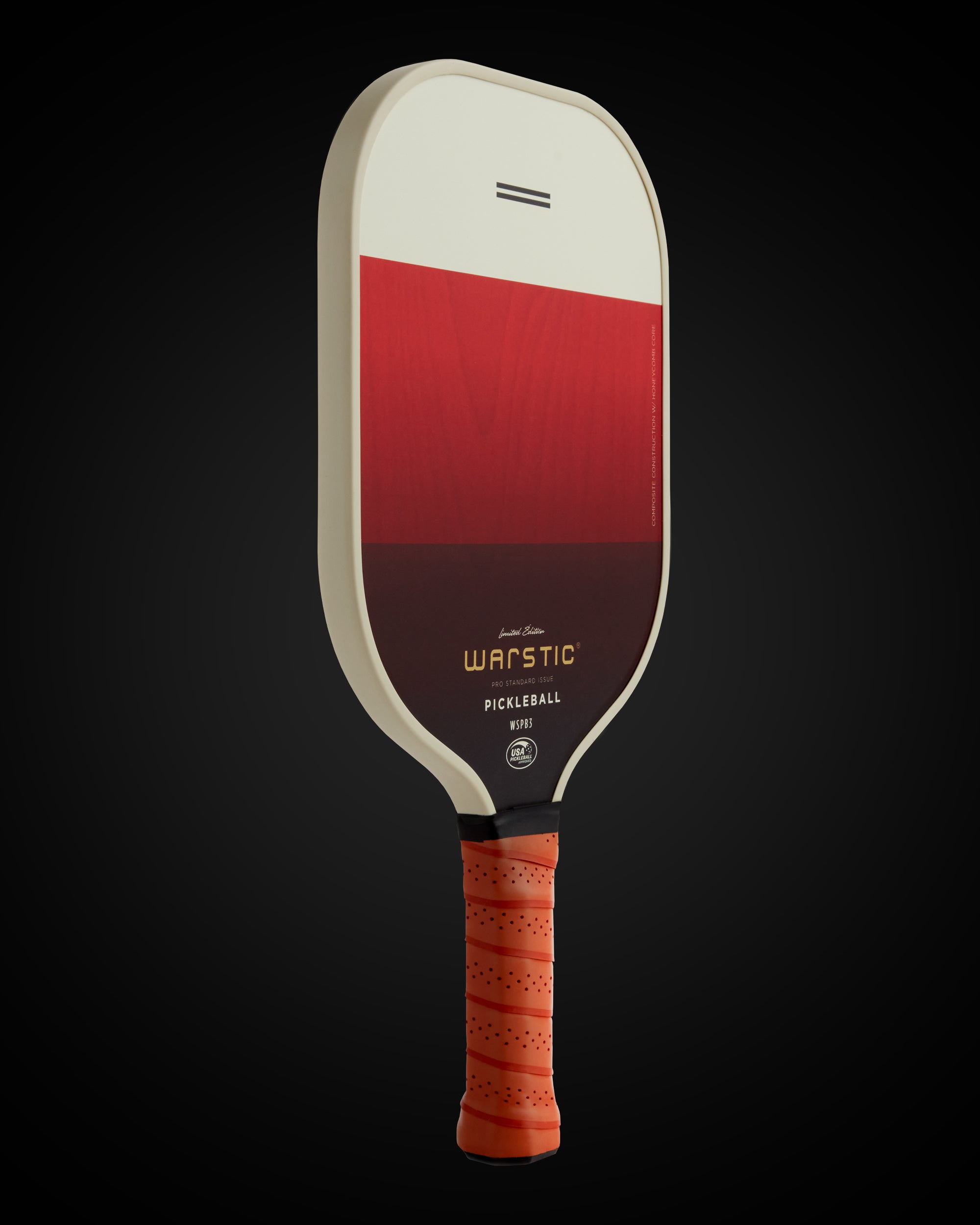 WSPB3 PRO STD ISSUE | STANDARD SHAPE | COMPOSITE SURFACE PICKLEBALL PADDLE - LTD ED SCARLET BATTLE