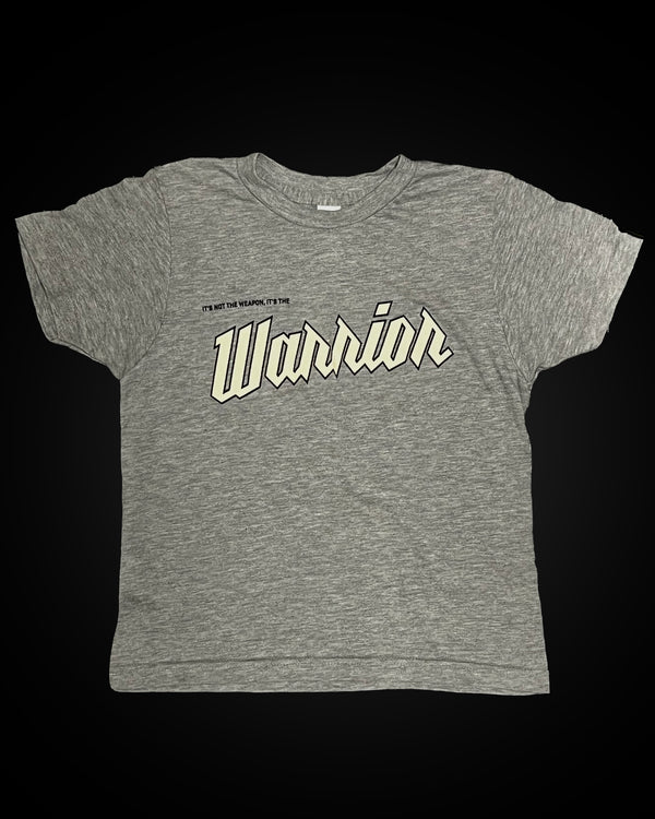 NOT THE WEAPON, THE WARRIOR TEE YOUTH (GRAY)