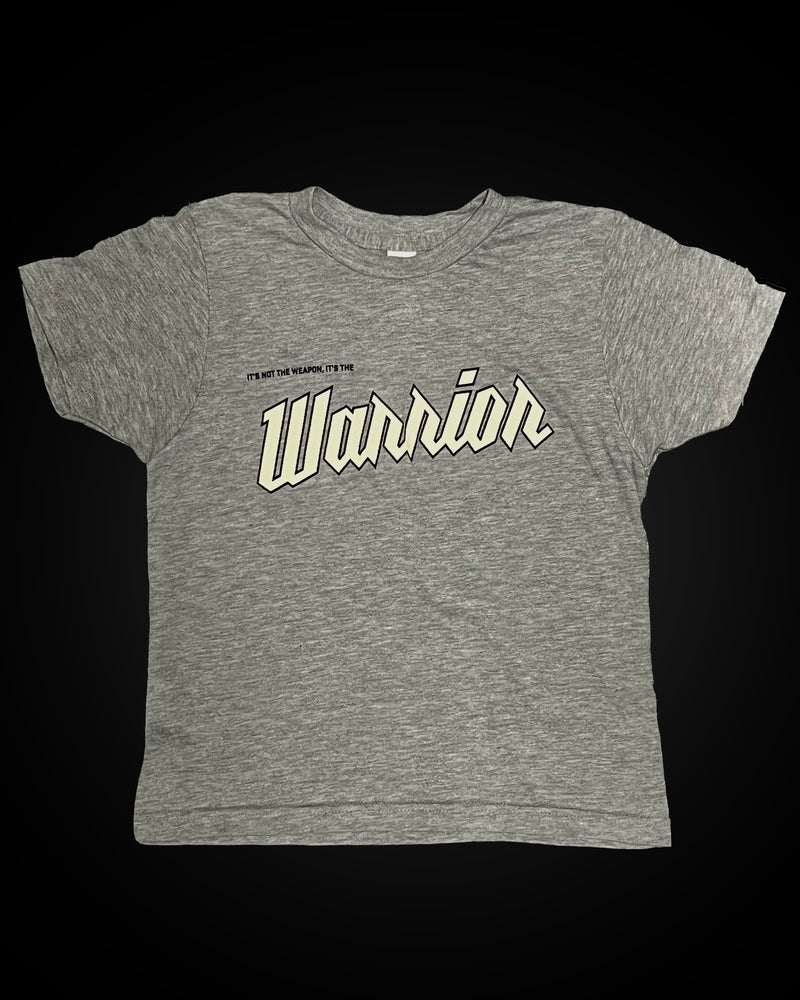 NOT THE WEAPON, THE WARRIOR TEE YOUTH (GRAY)