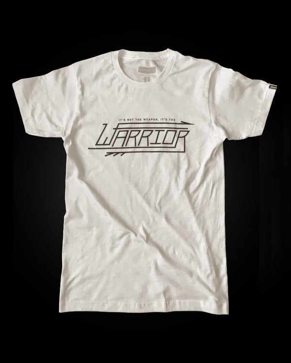 NOT THE WEAPON, THE WARRIOR TEE (VINTAGE WHITE)