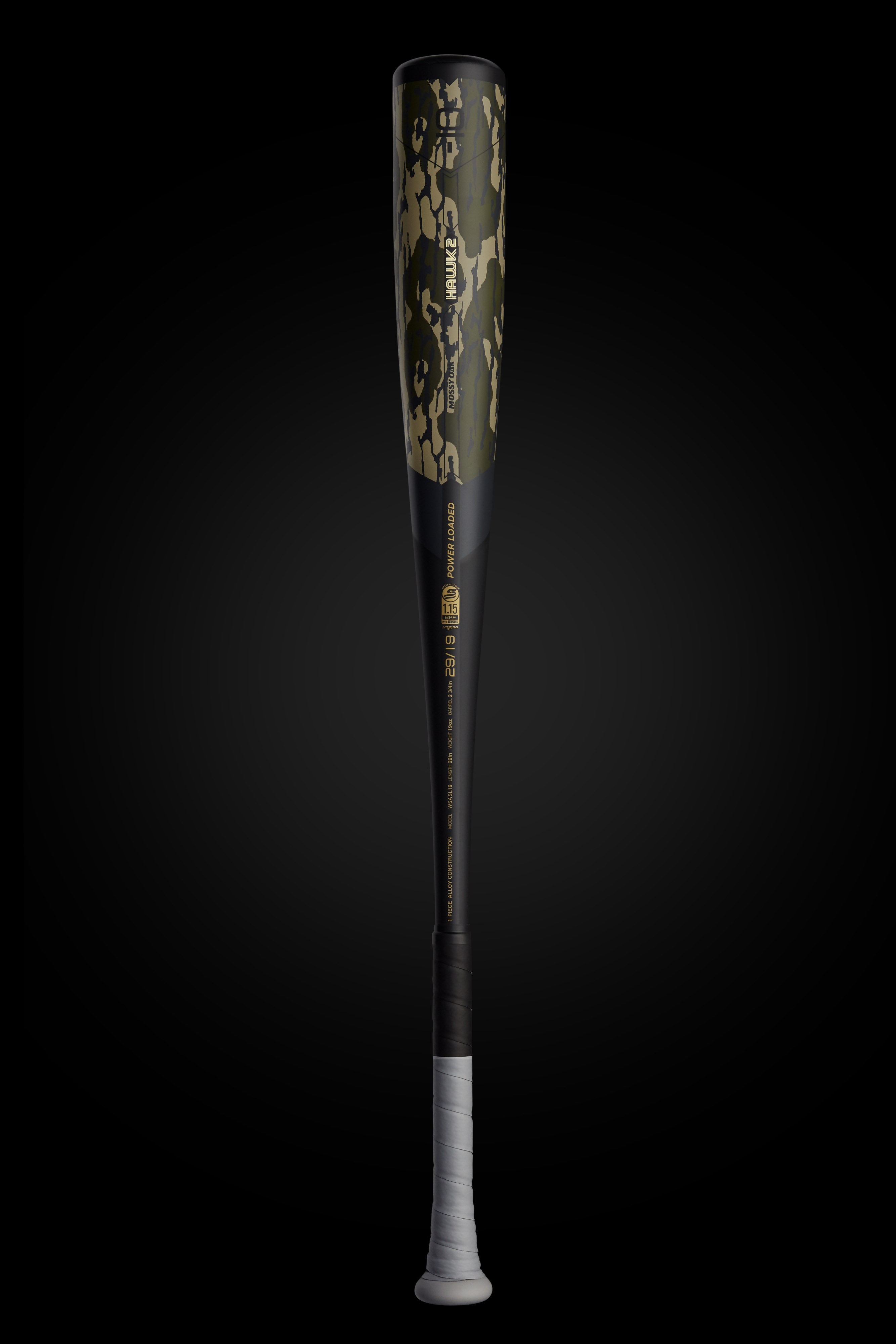 HAWK2 MOSSY OAK EDITION USSSA METAL BASEBALL BAT