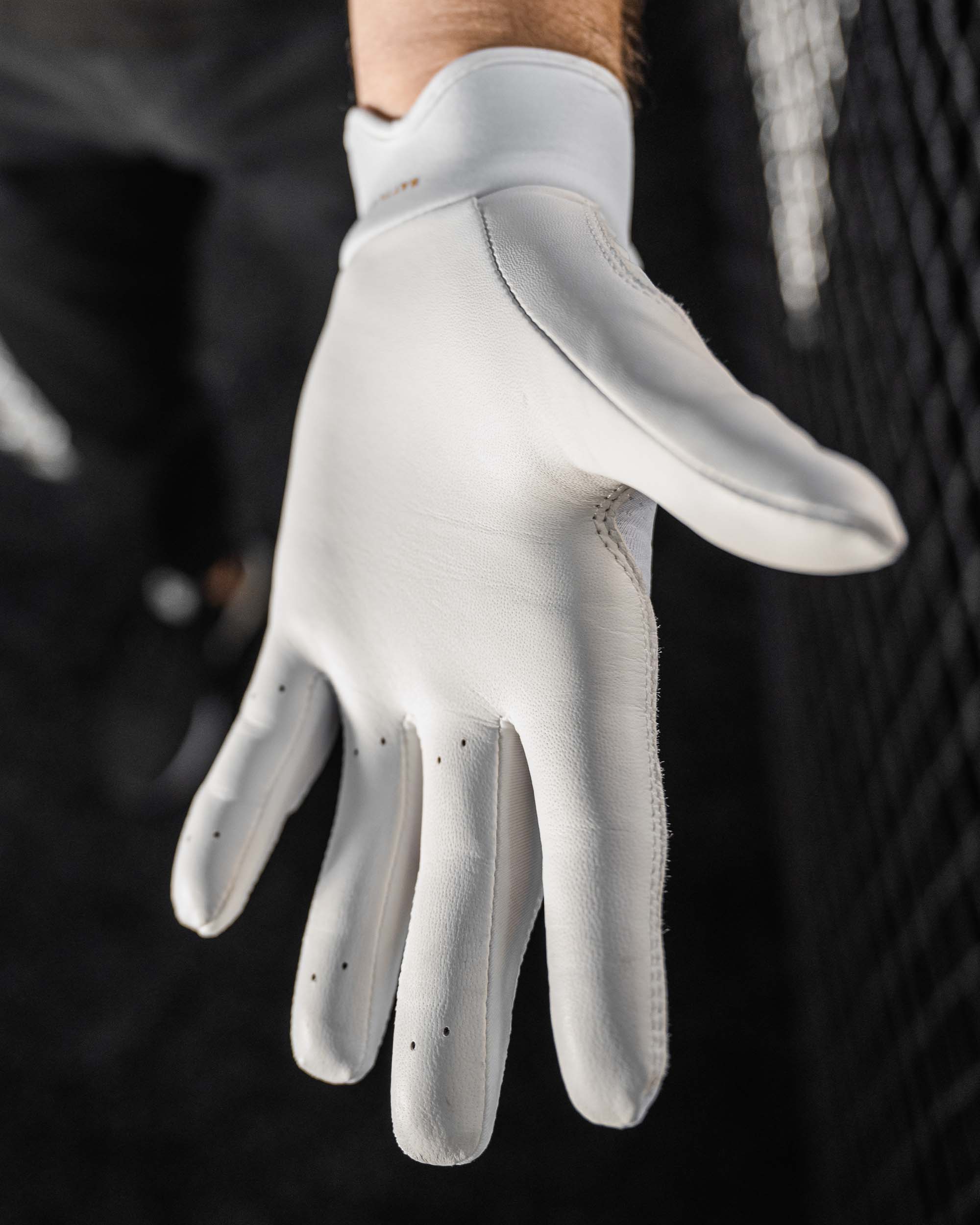 IK3 PRO SHORT CUFF BATTING GLOVES "WHITE"