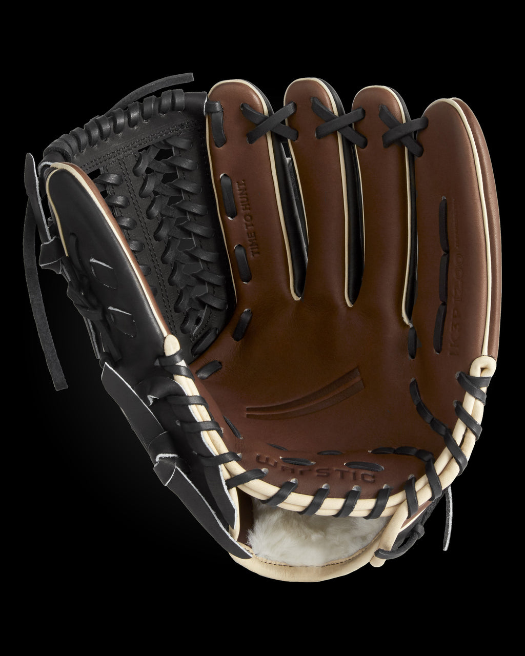 Brandeis (royal) Blue, Red, Black, and White (lace) Premium Kip Leather Custom  Baseball Glove by VEKOA.