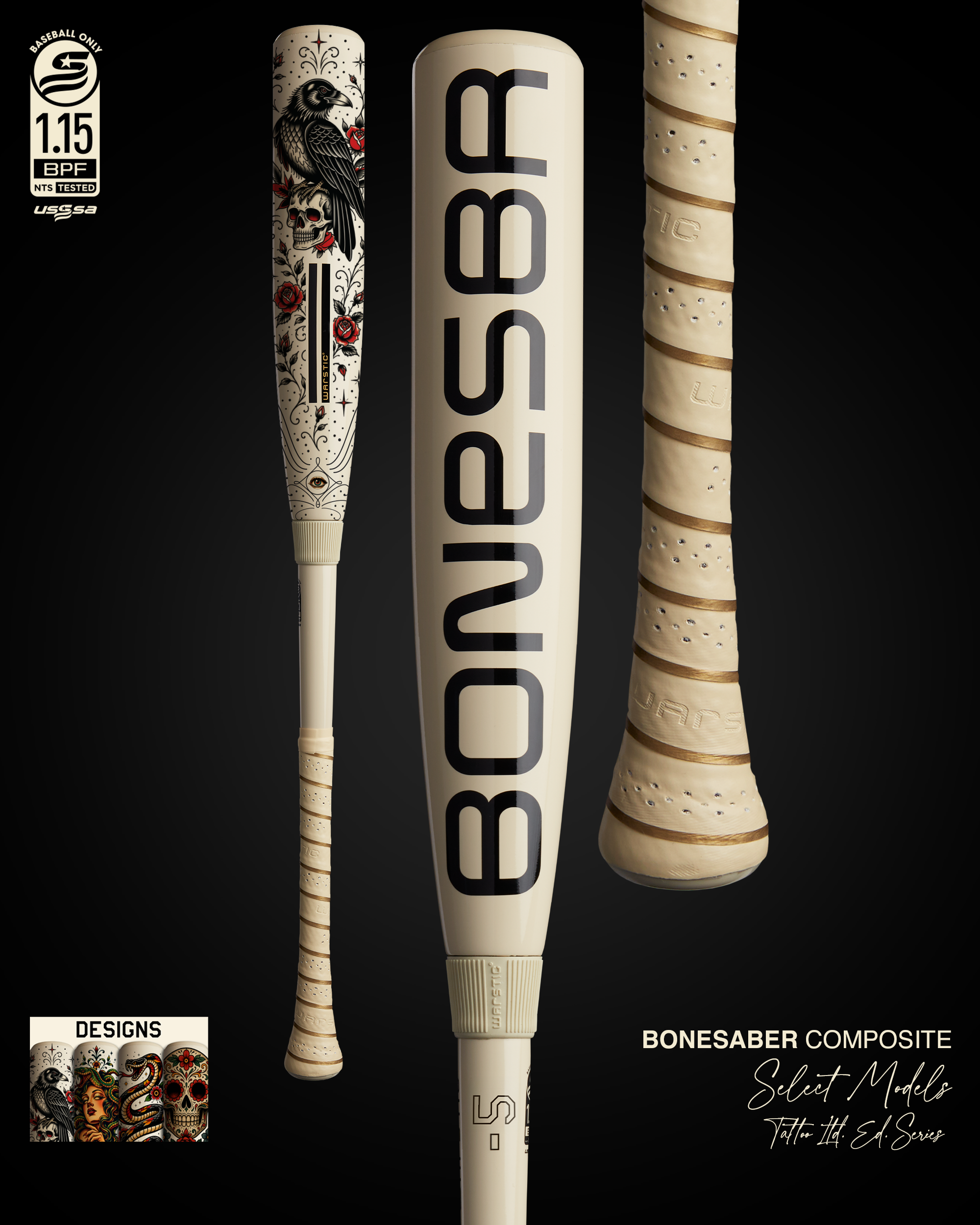 WARSTIC CUSTOMS "TATTOO SERIES" USSSA COMPOSITE BATS