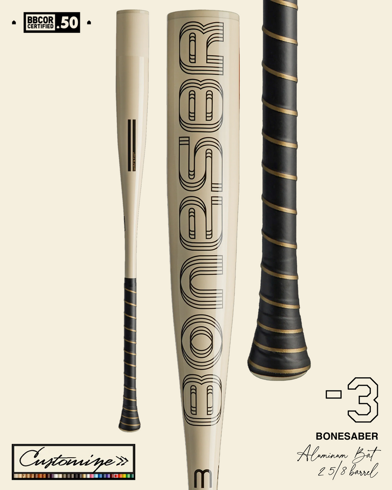 2024 CUSTOM BONESABER BBCOR METAL BASEBALL BAT in Slide 1