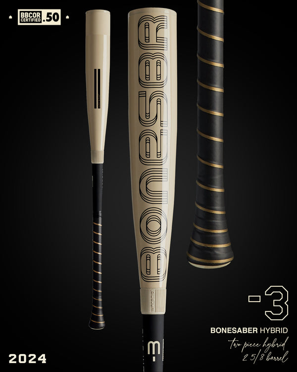 2024 BONESABER HYBRID BBCOR METAL BASEBALL BAT