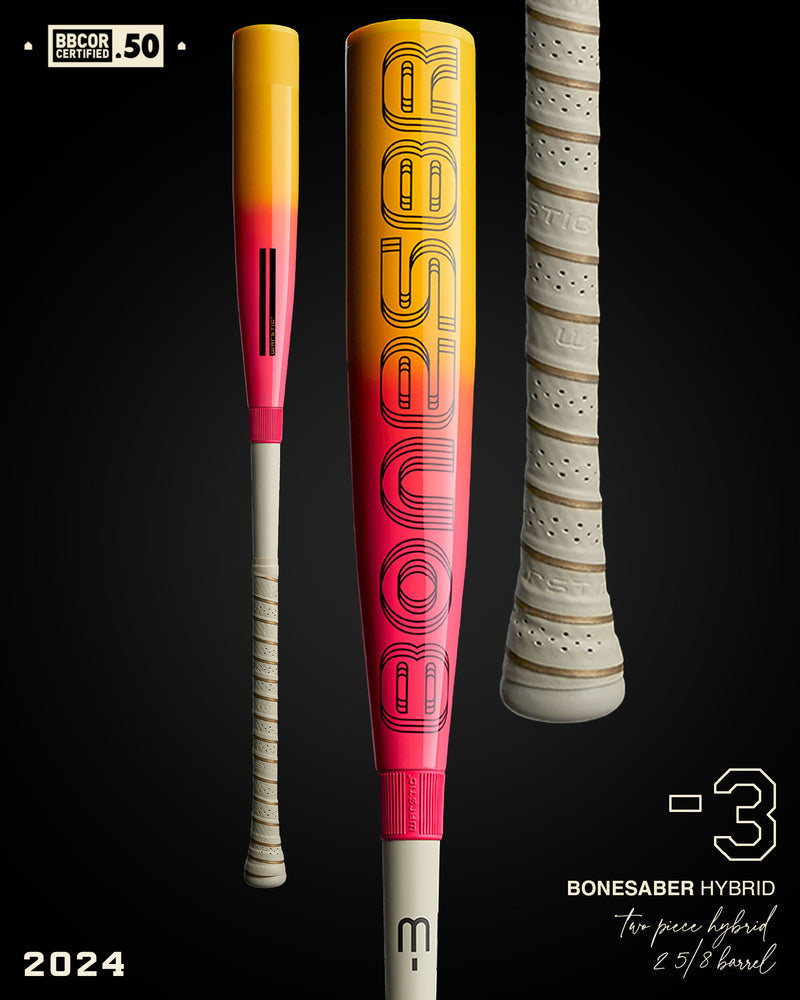 2024 BONESABER HYBRID TROPIC THUNDER EDITION BBCOR METAL BASEBALL BAT in Slide 1