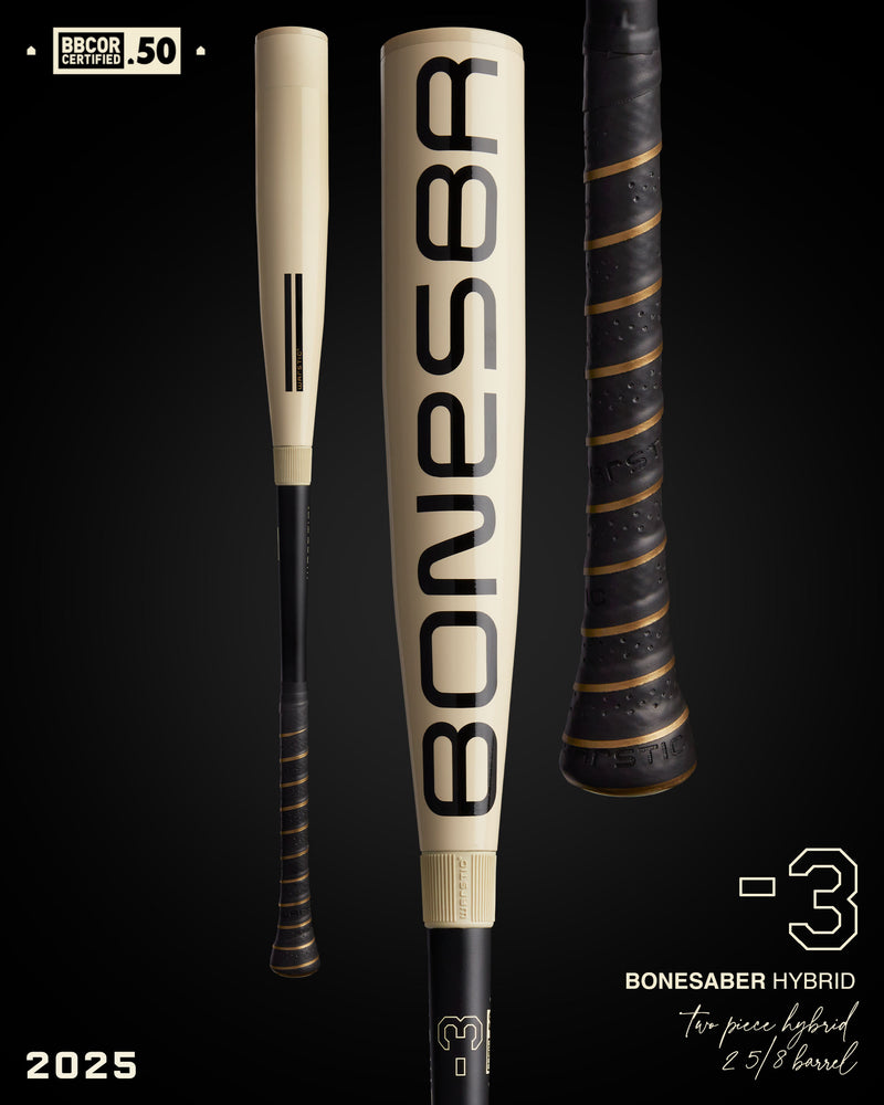 2025 BONESABER HYBRID BBCOR METAL BASEBALL BAT in Slide 1