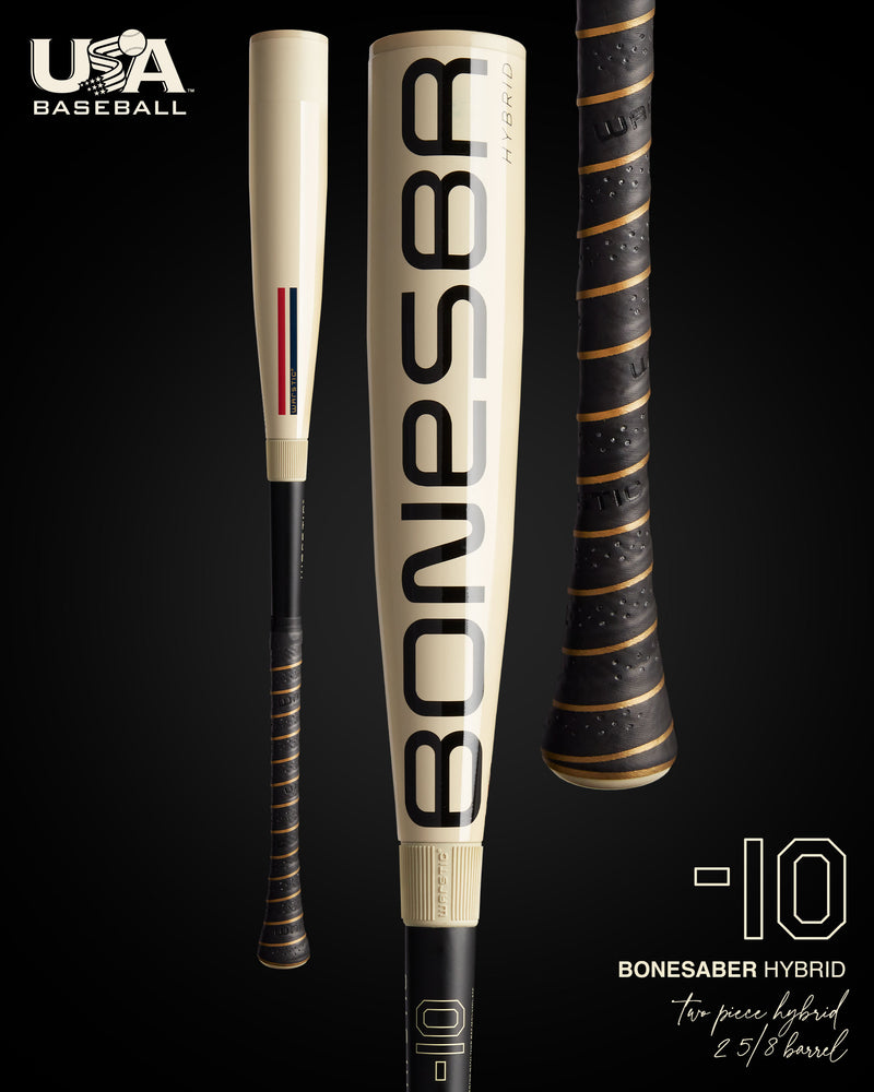 2025 BONESABER HYBRID USA METAL BASEBALL BAT -10 in Slide 1