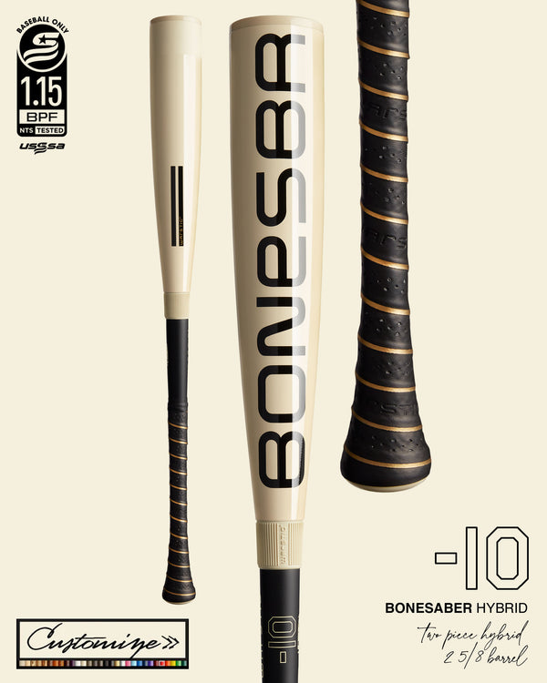 2025 CUSTOM BONESABER HYBRID USSSA METAL BASEBALL BAT