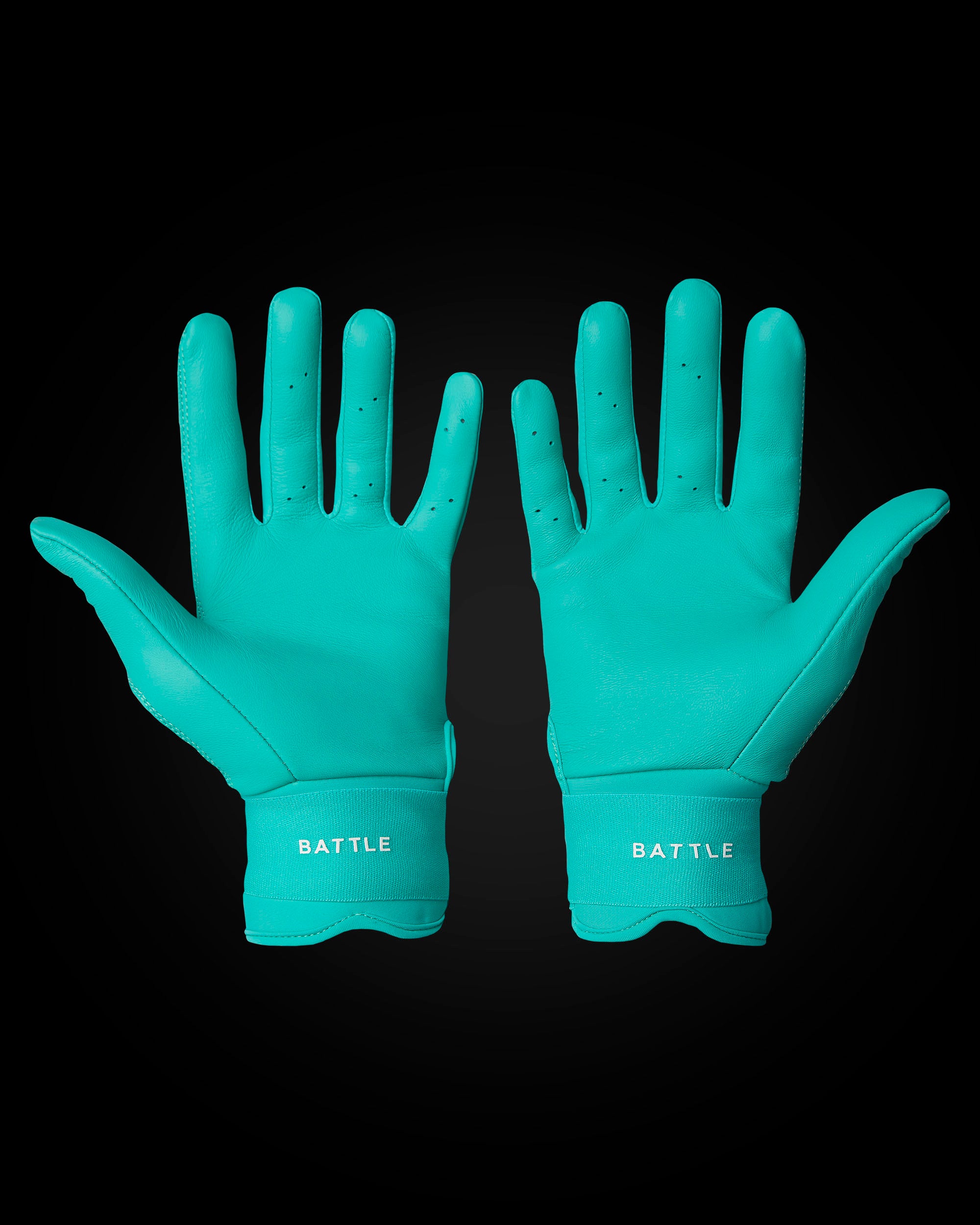 IK3 PRO CABRETTA LONG CUFF BATTING GLOVES "TEAL"