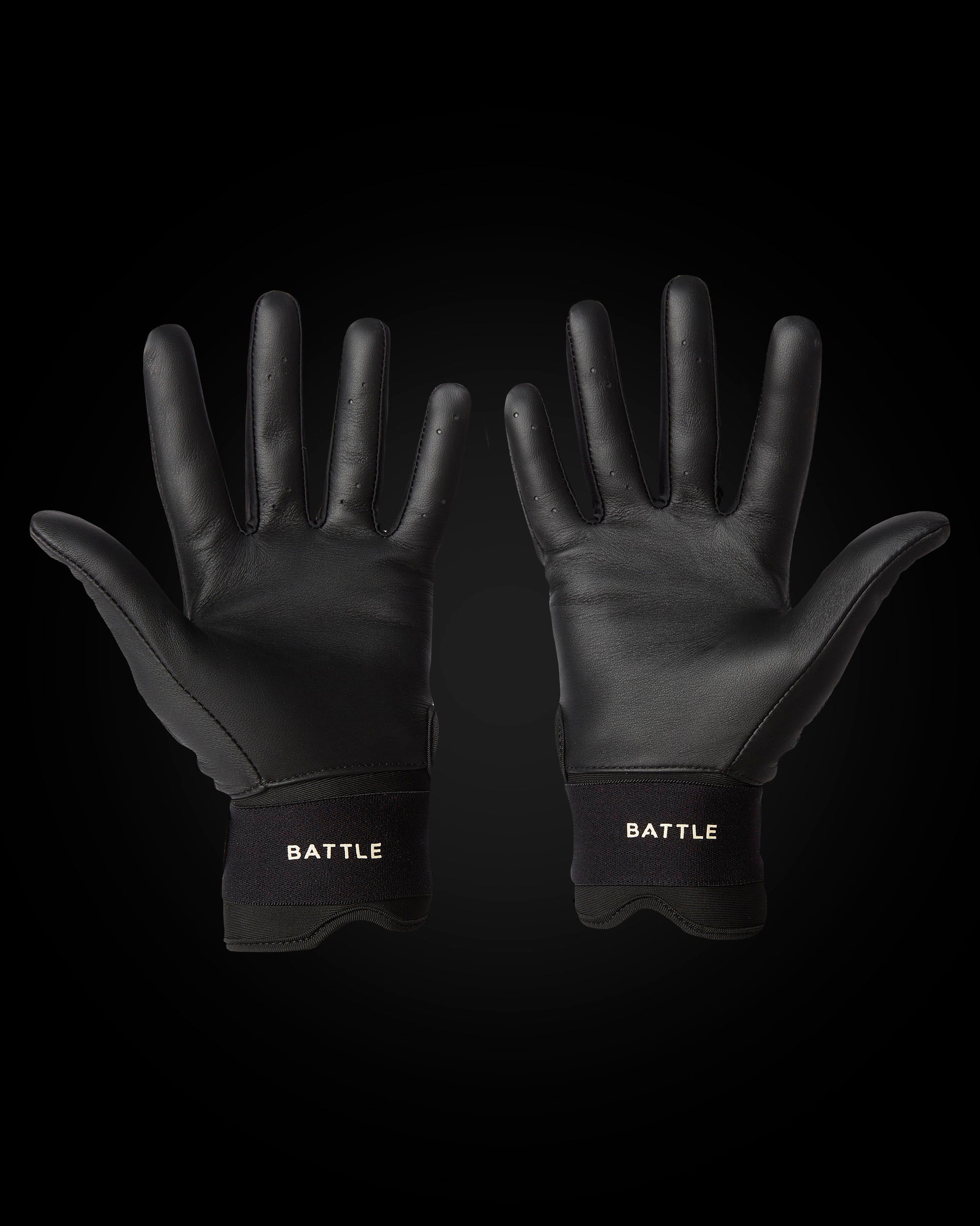 IK3 PRO CABRETTA LONG CUFF BATTING GLOVES "BONES"
