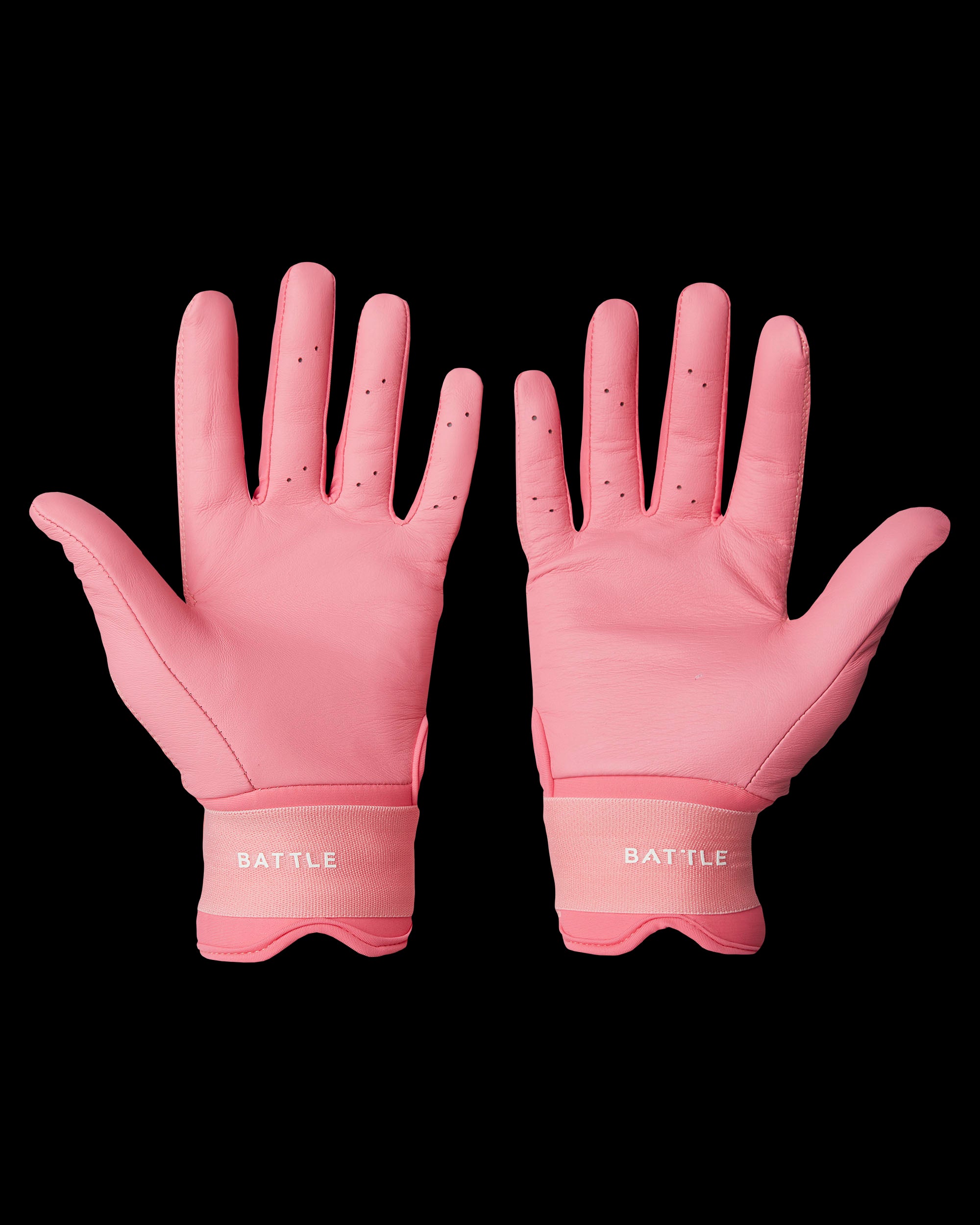IK3 PRO CABRETTA LONG CUFF BATTING GLOVES "LIGHT PINK"