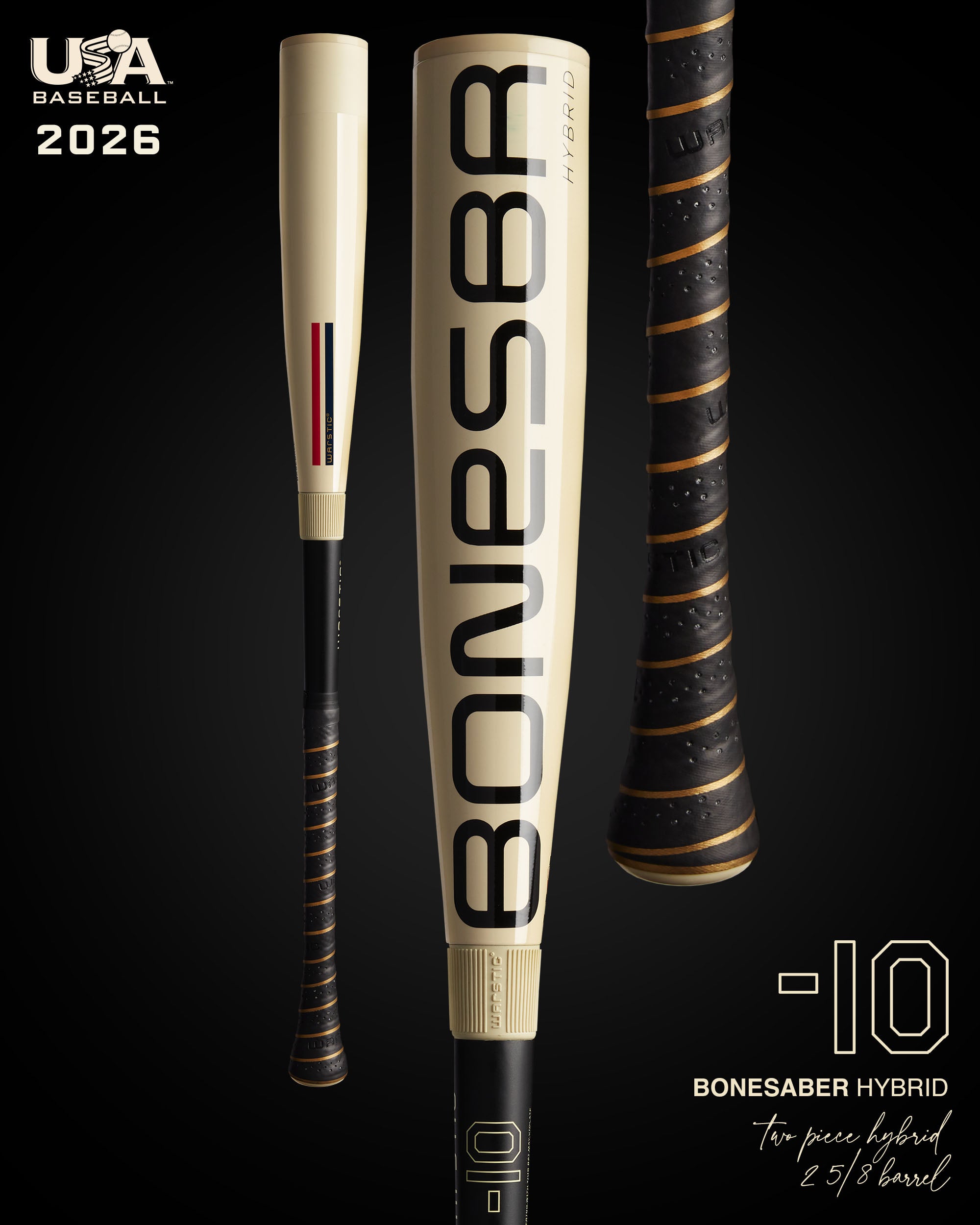 Wilson BONESABER HYBRID 硬式野球バット BONESABER™ HYBRID USA METAL BASEBALL BAT -10
