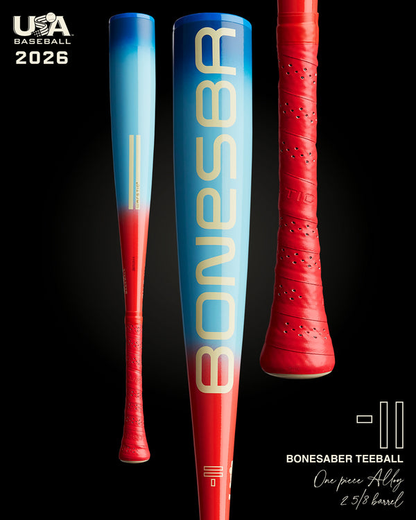 2026 BONESABER USA HERO LIMITED EDITION METAL TEEBALL BAT -11