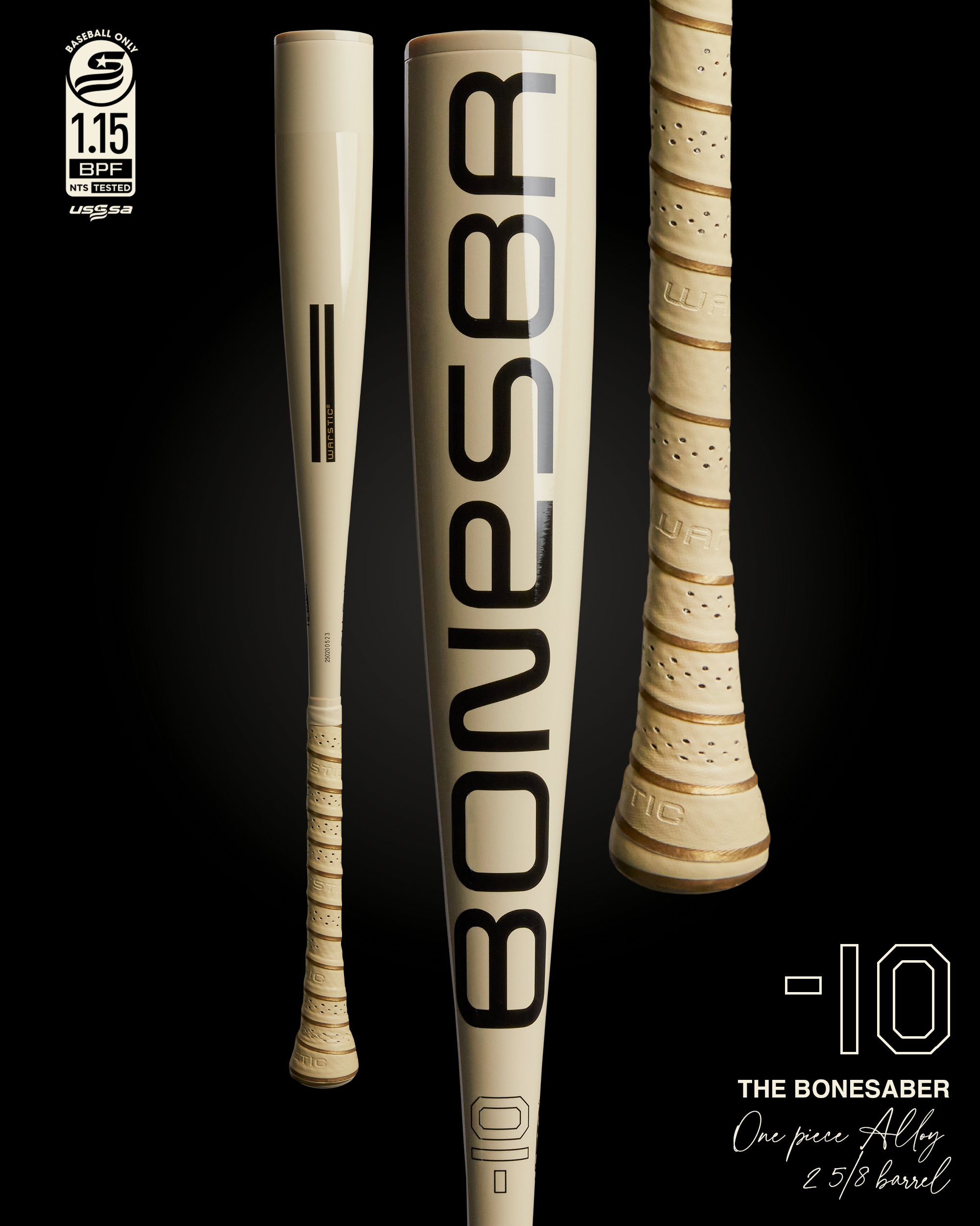 BONESABER USSSA METAL BASEBALL BAT -10